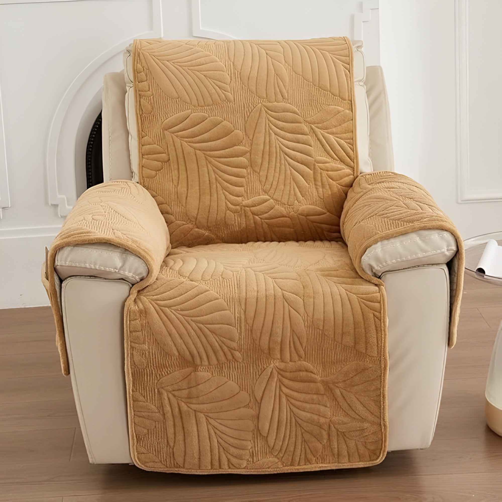 LeafHaven - Verdant Leaf Recliner Cover Anti-Slip Washable Protector