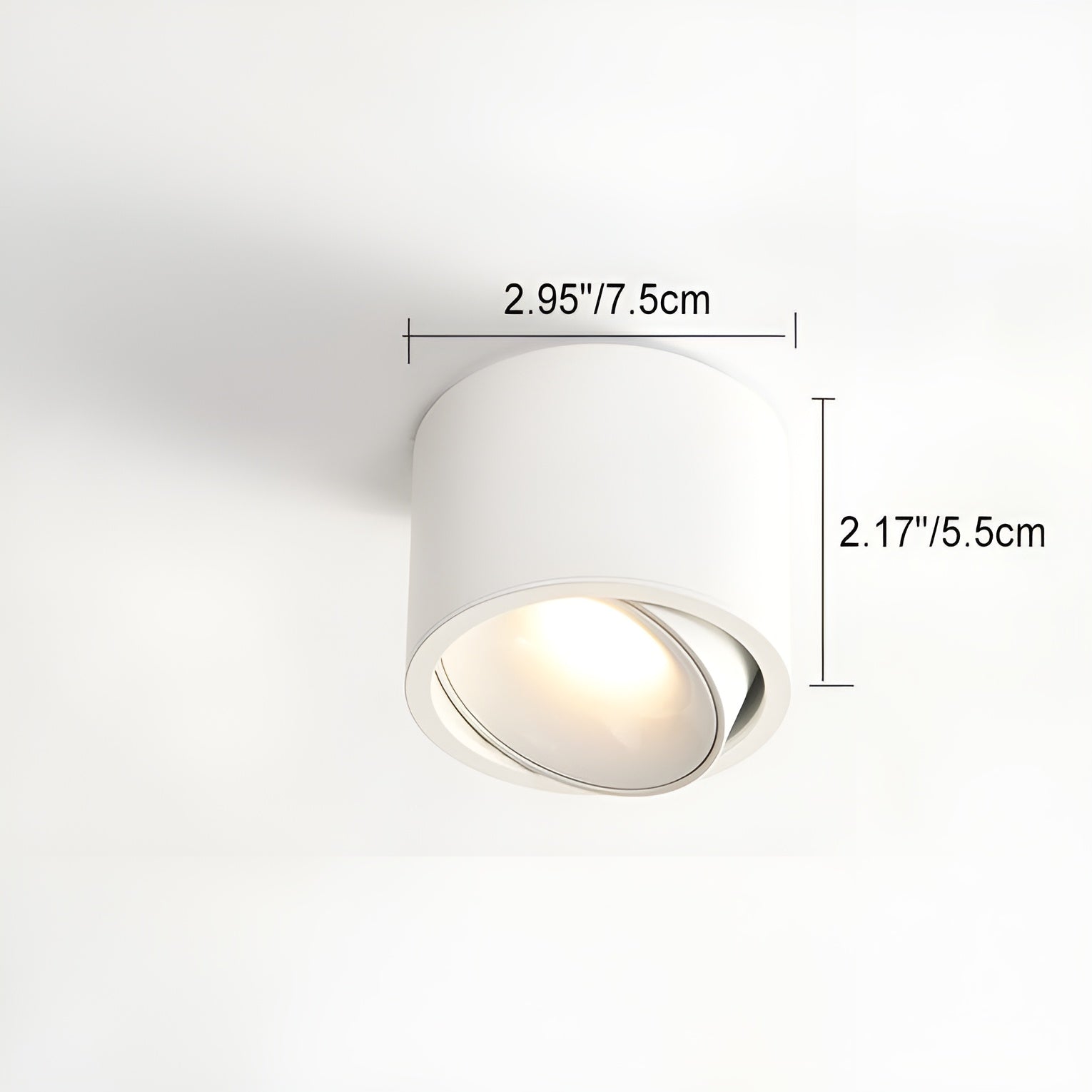 LumoCircle – Modern Minimalist Adjustable LED Round Spotlight