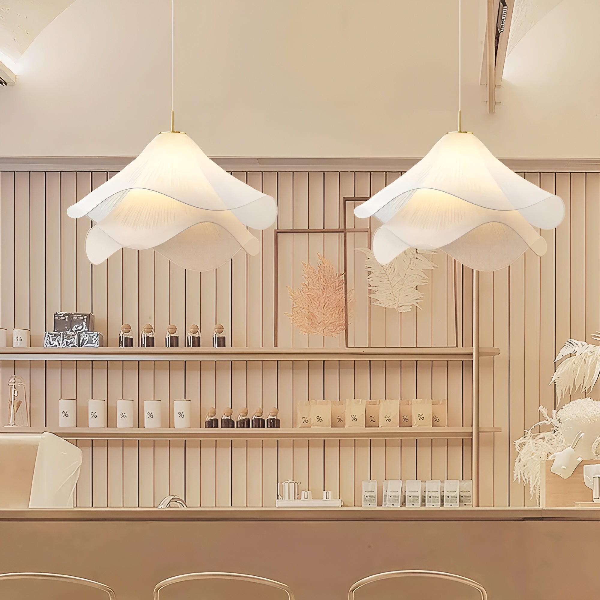 Serentis – Fabric Pendant Lamp Minimalist Modern Adjustable Hanging Light for Bedroom Dining Room or Living Room