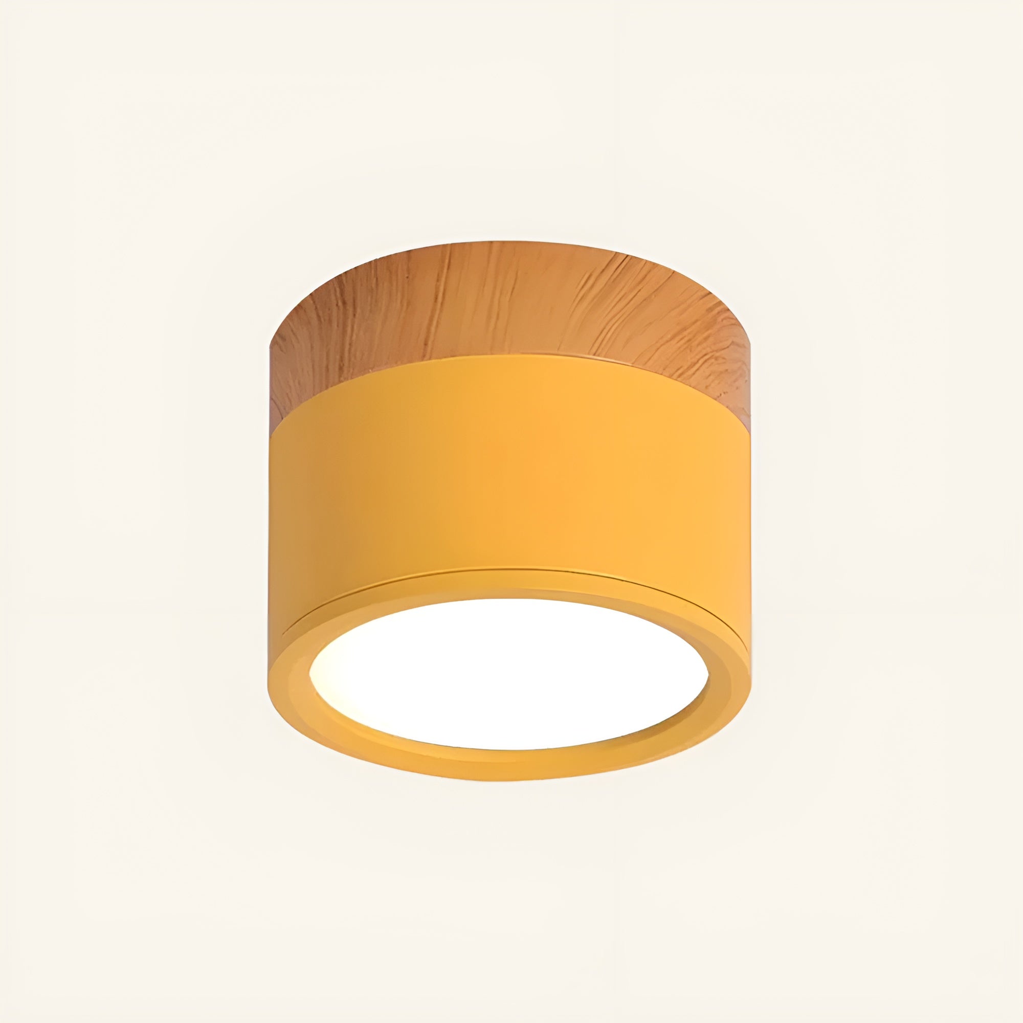 LumiCyl – Cylinder Flush Ceiling Light with Modern Minimalist LED Space-Saving Lighting