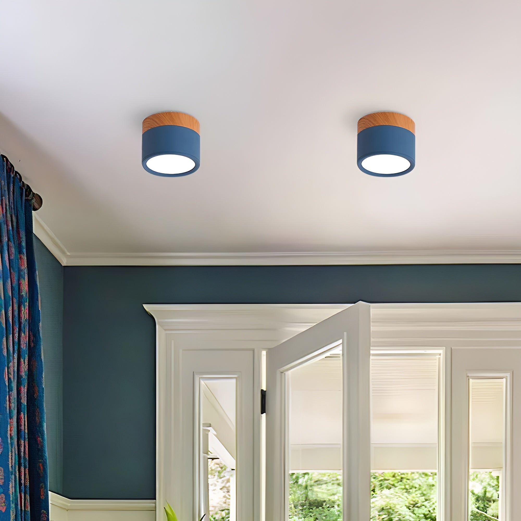 LumiCyl – Cylinder Flush Ceiling Light with Modern Minimalist LED Space-Saving Lighting