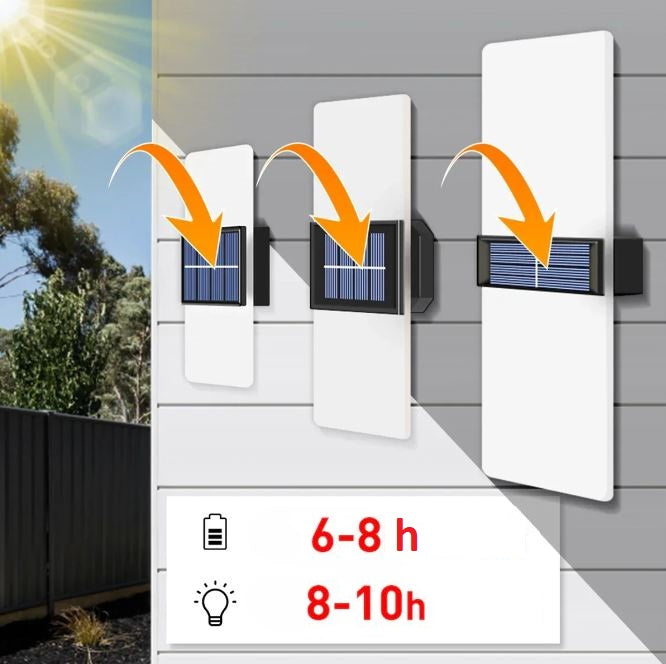 GlowNest – Solar-powered wall lamp with dual light modes (3000K & 6000K)