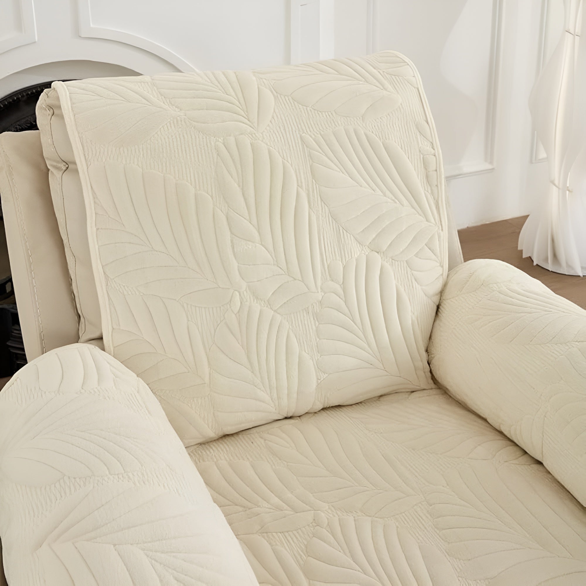 LeafHaven - Verdant Leaf Recliner Cover Anti-Slip Washable Protector