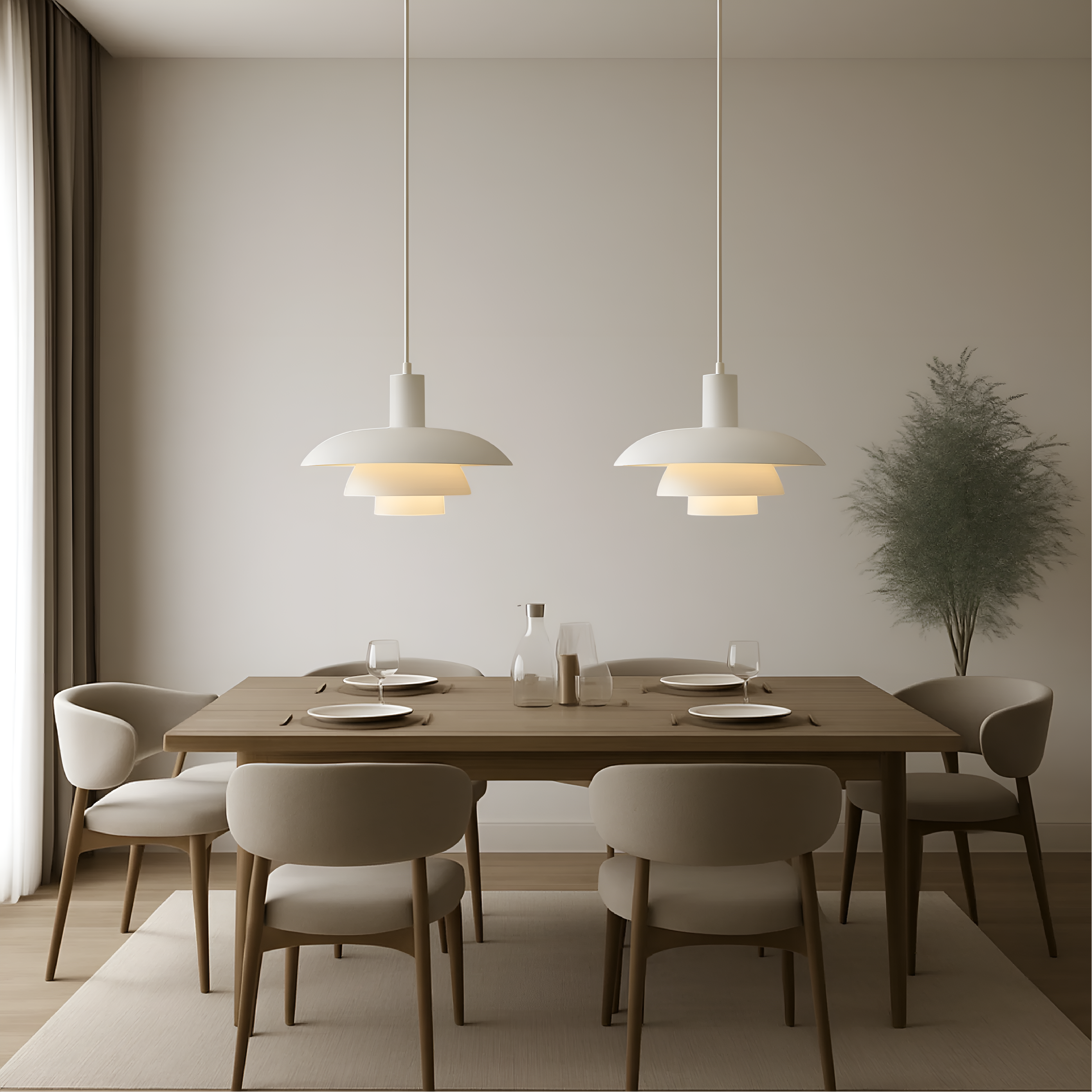 Nordahlux – Pendant Lamp Danish Style LED Minimalist Ceiling Light Fixture