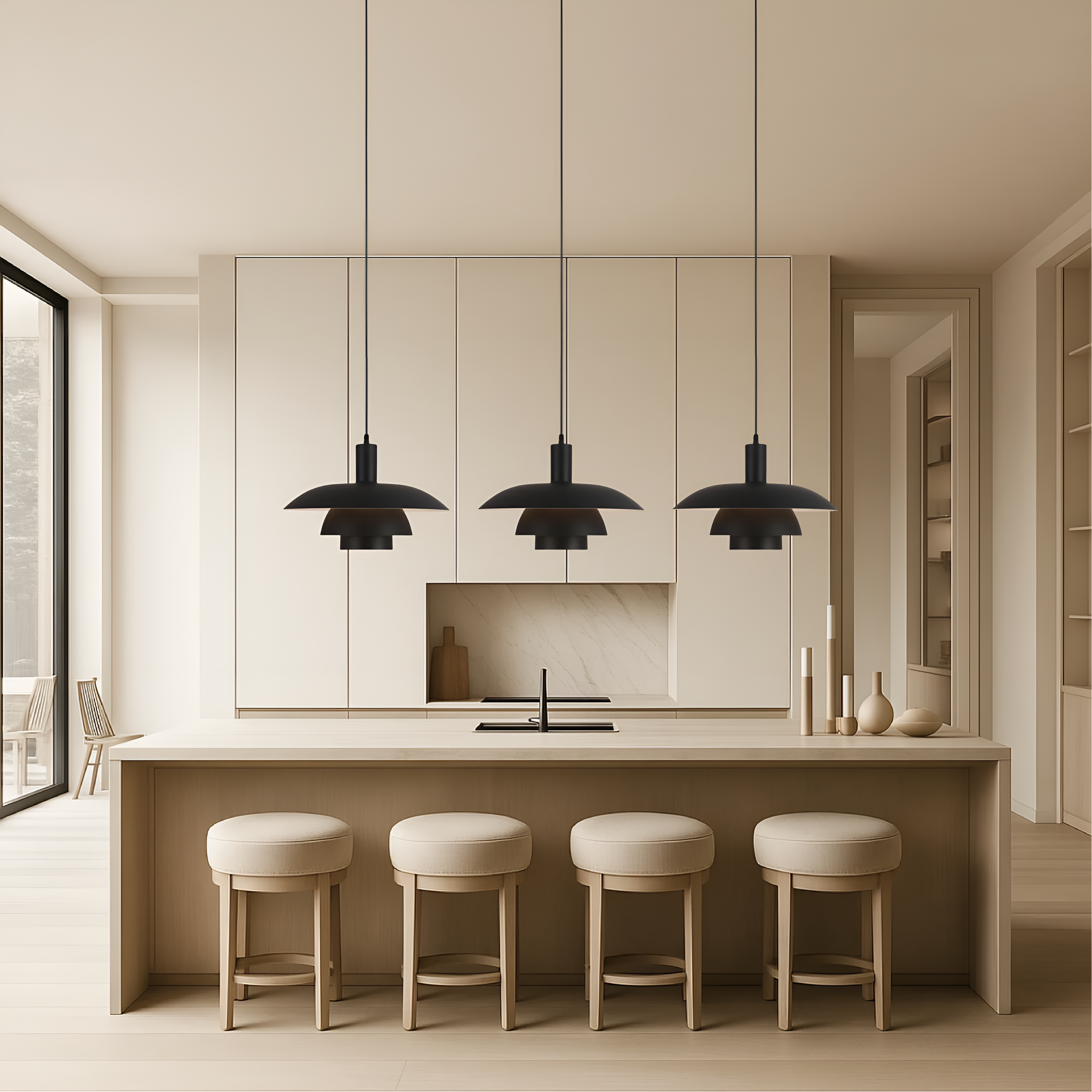 Nordahlux – Pendant Lamp Danish Style LED Minimalist Ceiling Light Fixture