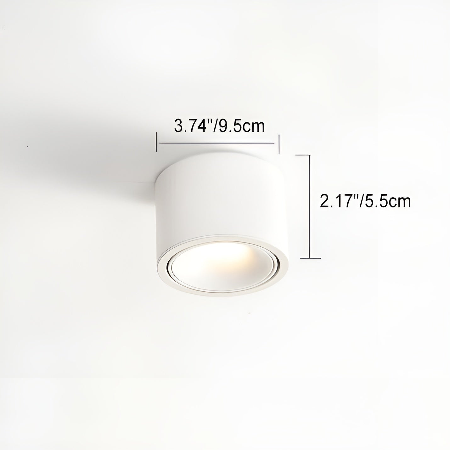 LumoCircle – Modern Minimalist Adjustable LED Round Spotlight