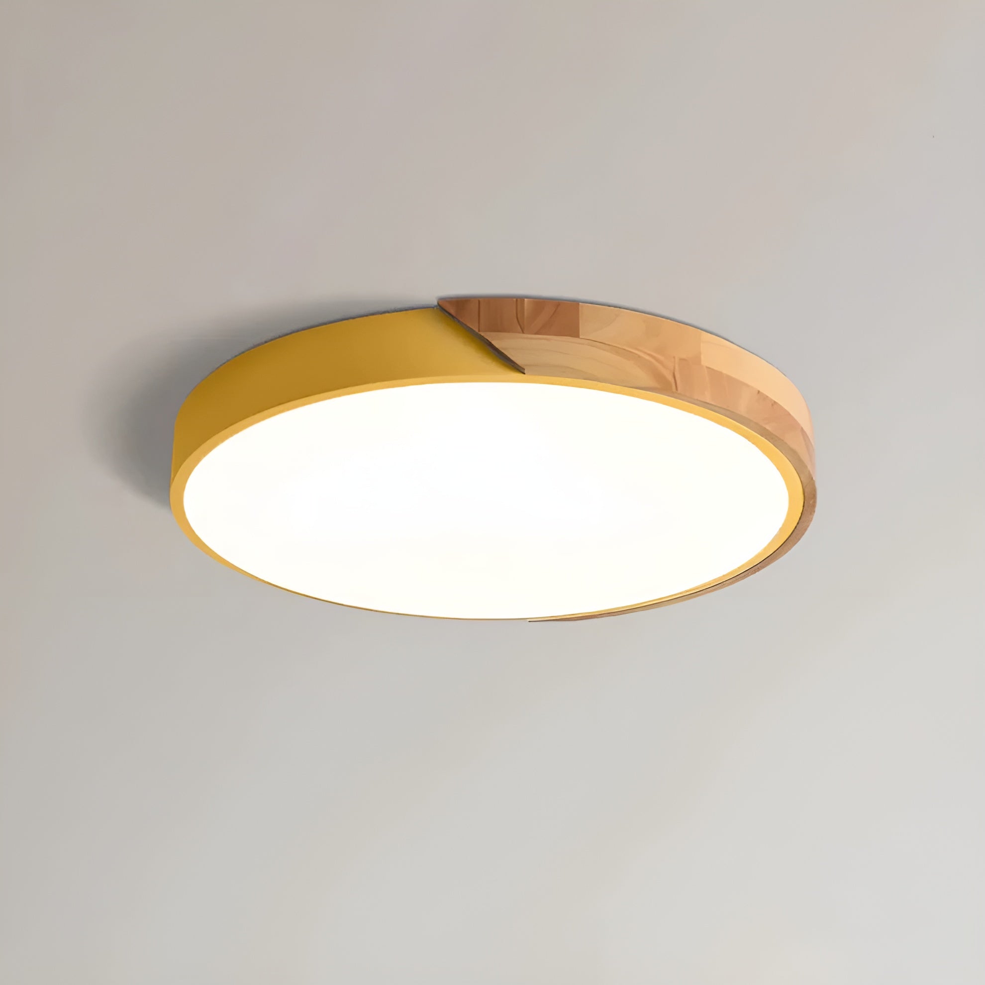 Delora – Scandinavian Wooden LED Ceiling Lamp with Minimalist Modern Light