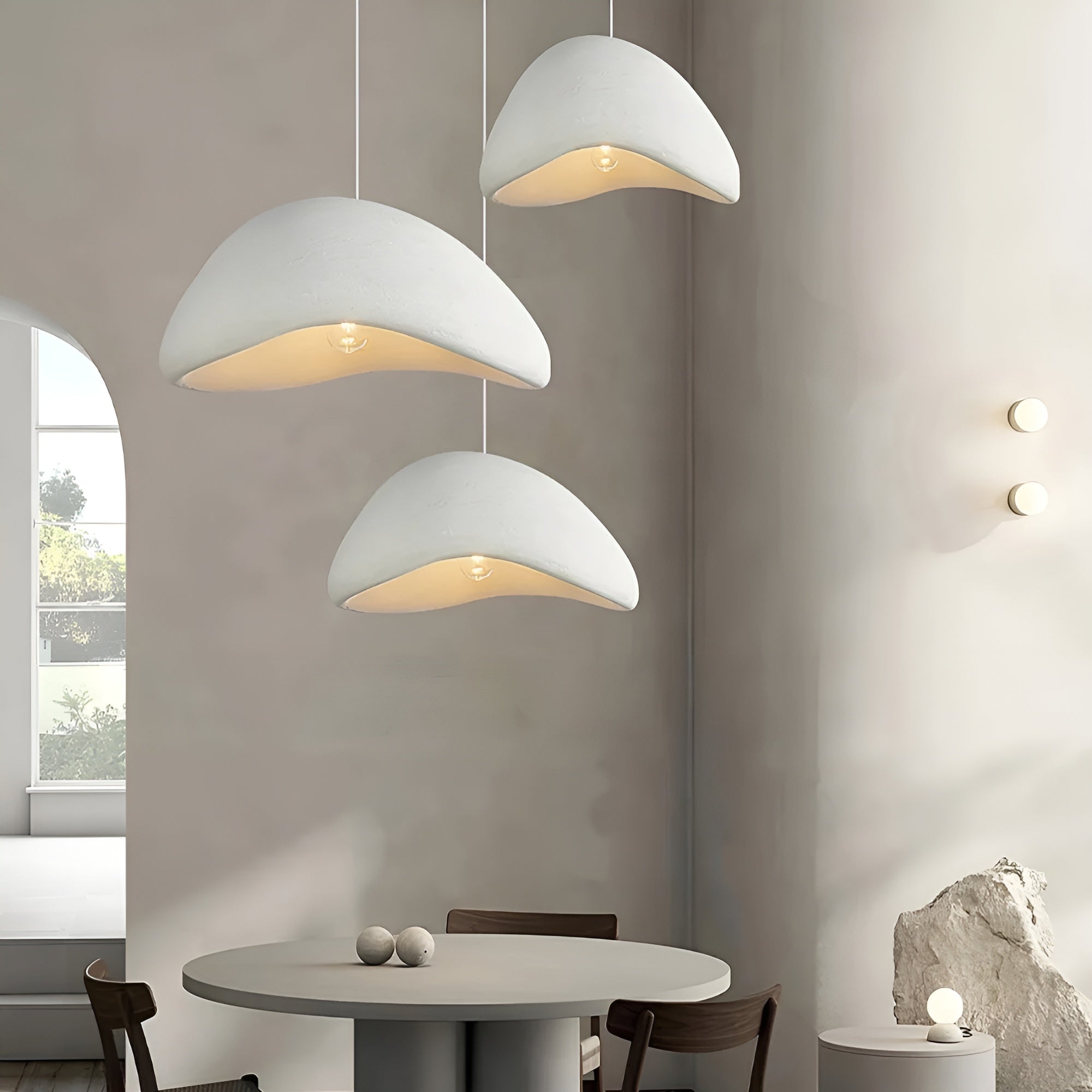 AetherGlow – Wabi Sabi Cloud Japandi Pendant Light for Serene Spaces