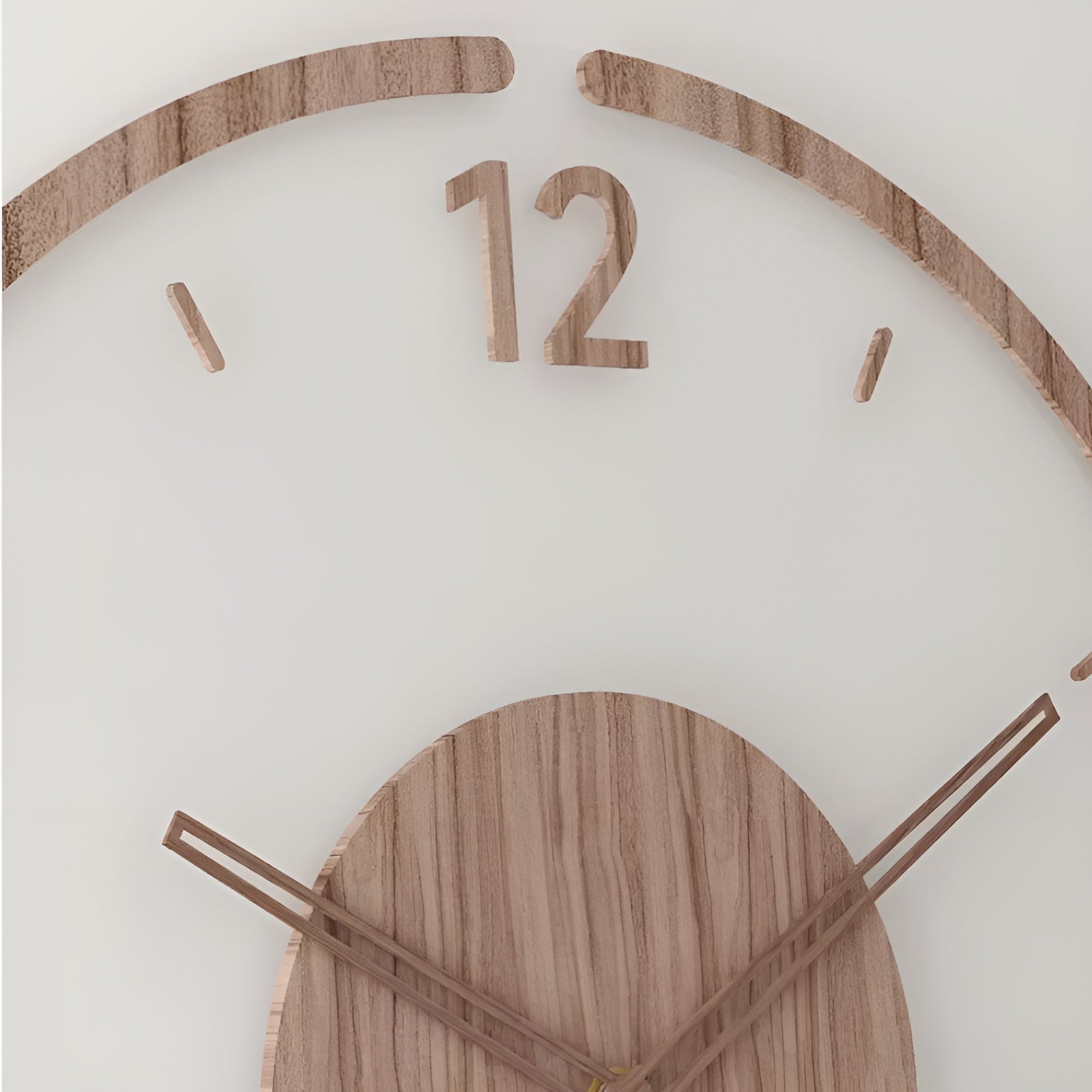 SilvanTime – Modern Wooden Wall Clock with Silent Scandinavian Design for Living Room & Office