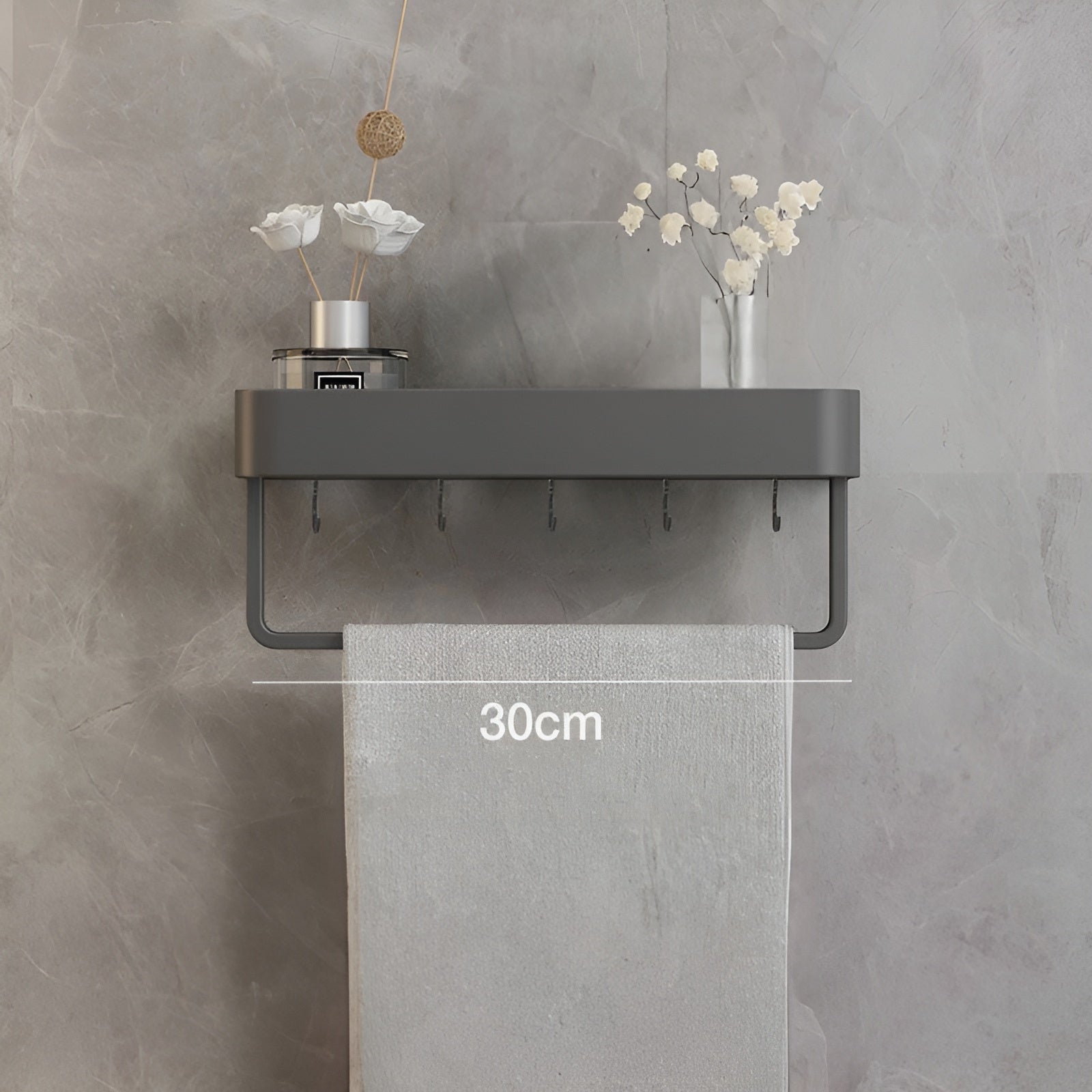 LumiShelf – Elegant Wall Shelf for an Organized Bathroom Interior