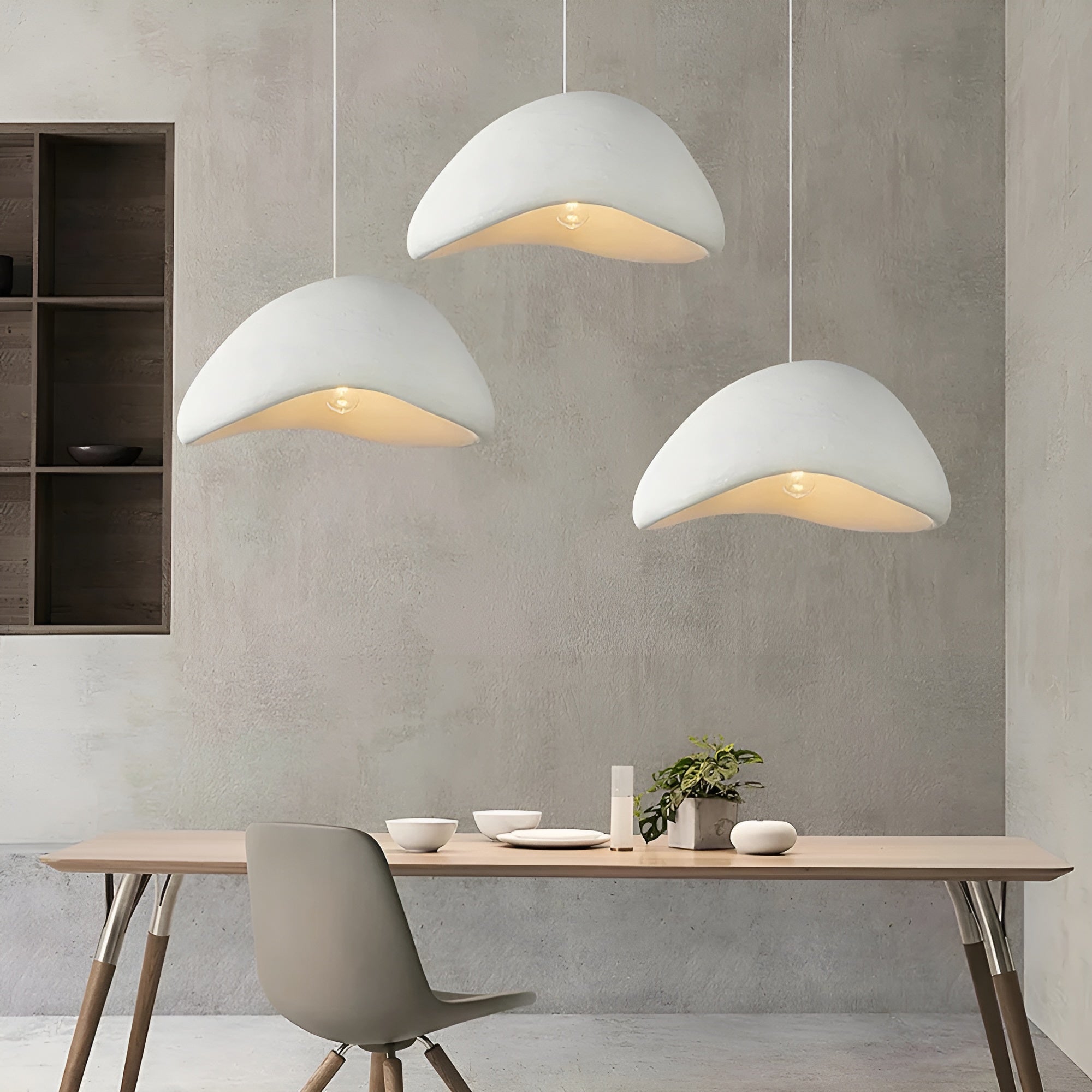 AetherGlow – Wabi Sabi Cloud Japandi Pendant Light for Serene Spaces