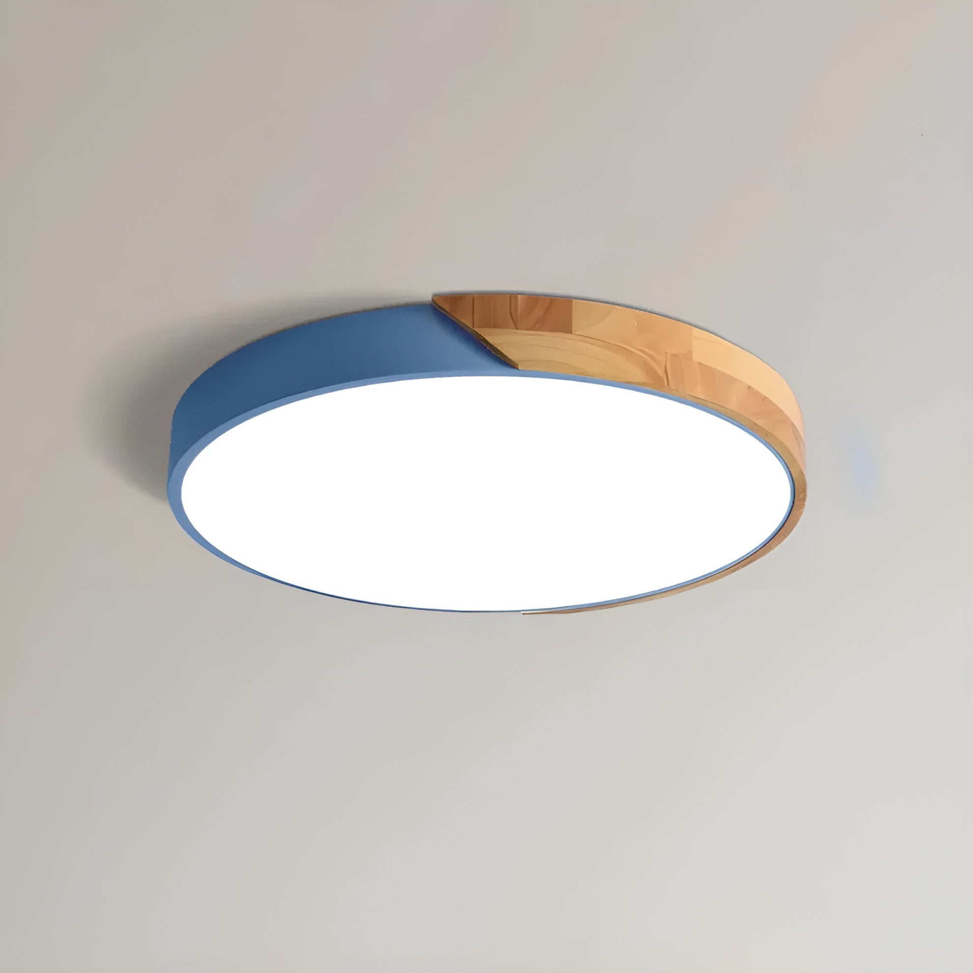 Delora – Scandinavian Wooden LED Ceiling Lamp with Minimalist Modern Light