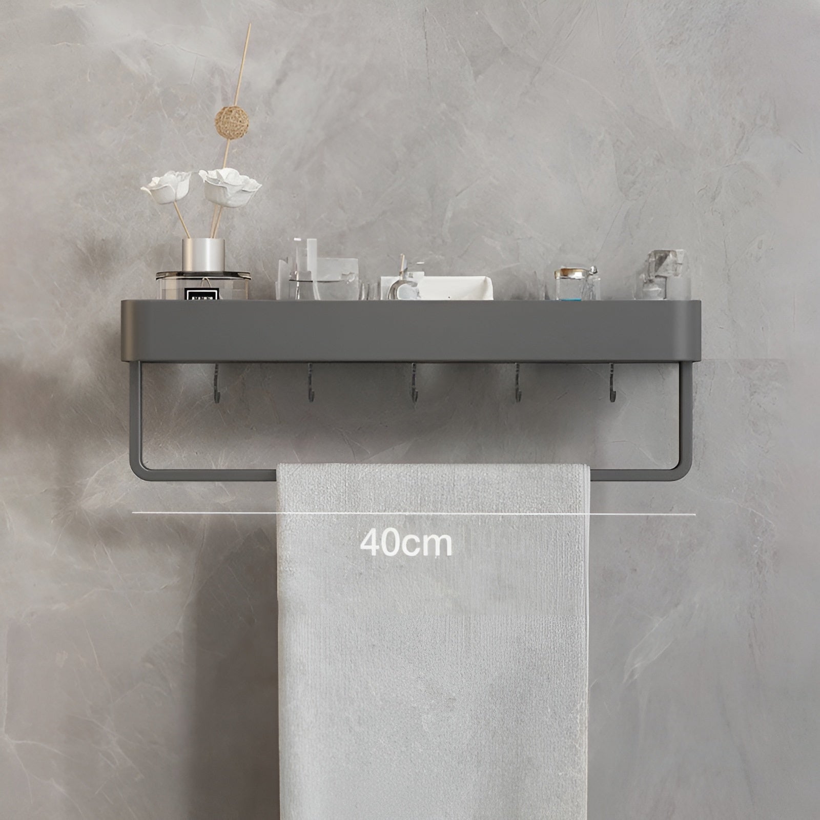 LumiShelf – Elegant Wall Shelf for an Organized Bathroom Interior