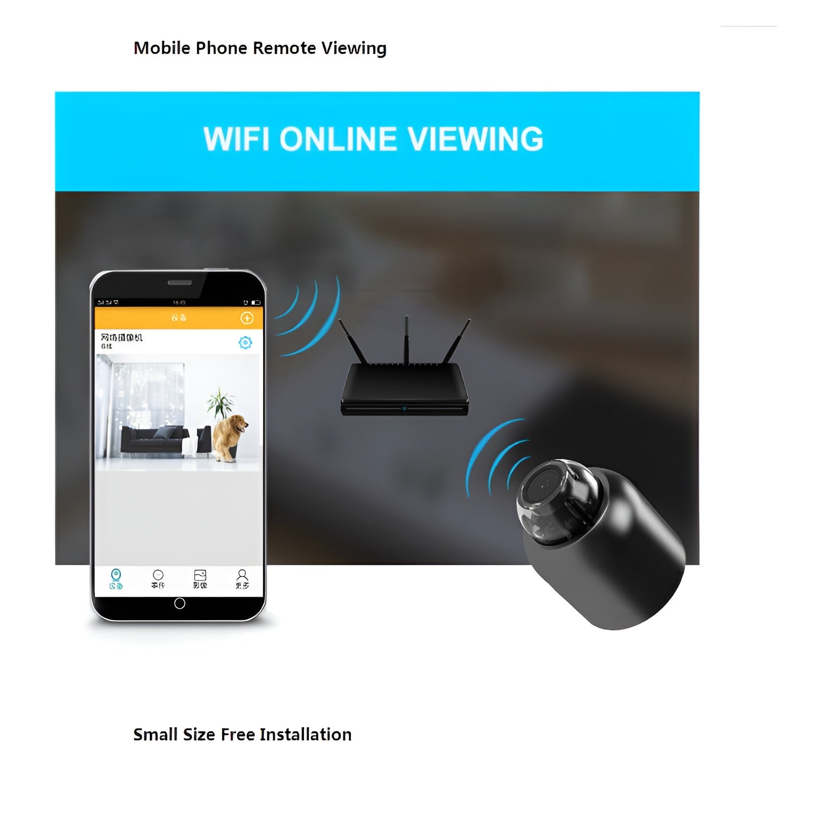 Vigilyn – Mini WiFi Security Camera with Night Vision and Motion Detection