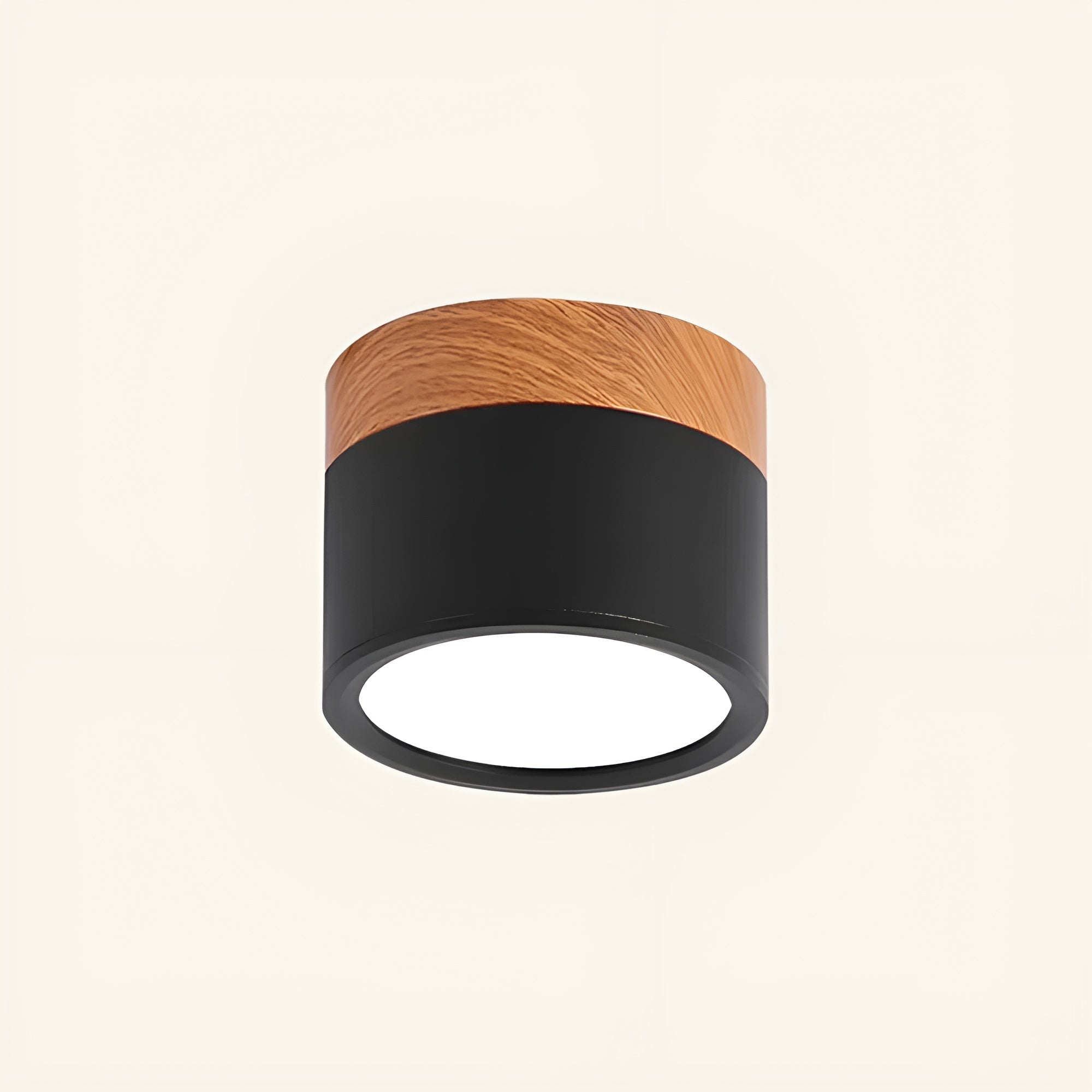LumiCyl – Cylinder Flush Ceiling Light with Modern Minimalist LED Space-Saving Lighting