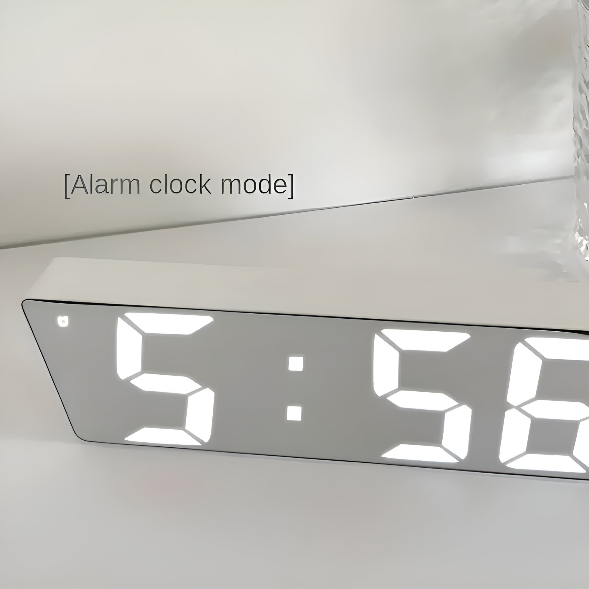 TimeLuxe - Digital LED Mirror Alarm Clock Modern Minimalist Design