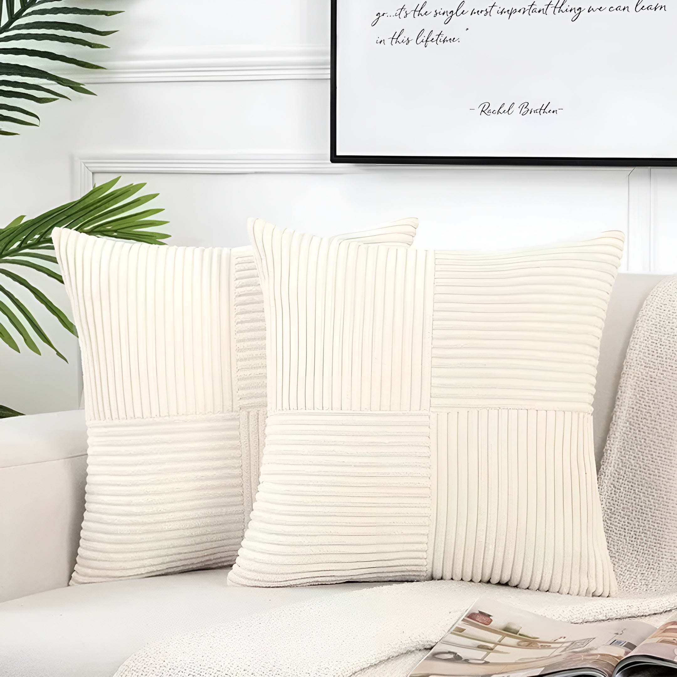 Velvaira – Luxe Throw Pillow Soft Plush Cushion for Bed Sofa or Couch Home Decor