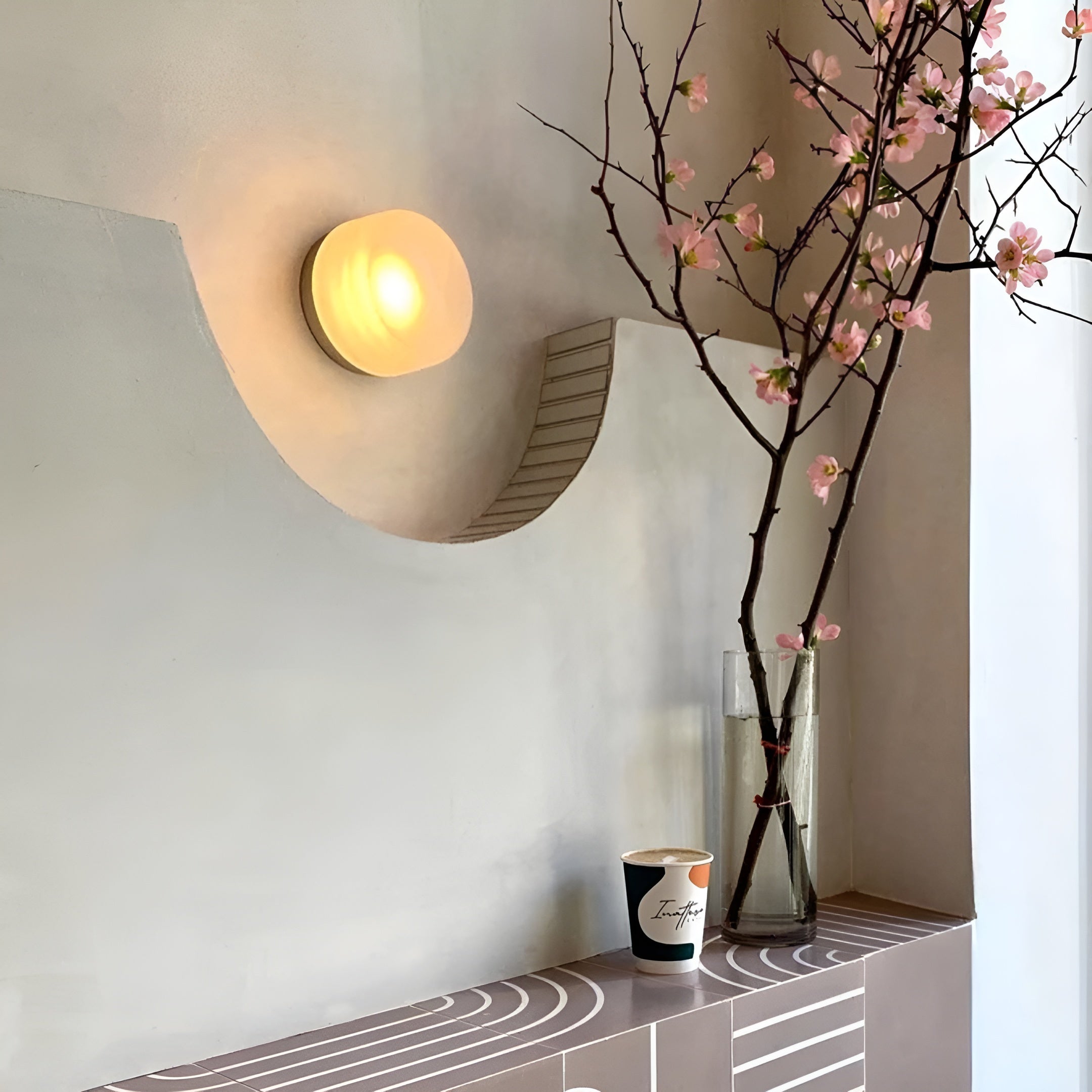GleamAura – Modern Scandinavian Wall Lamp with Warm LED Lighting