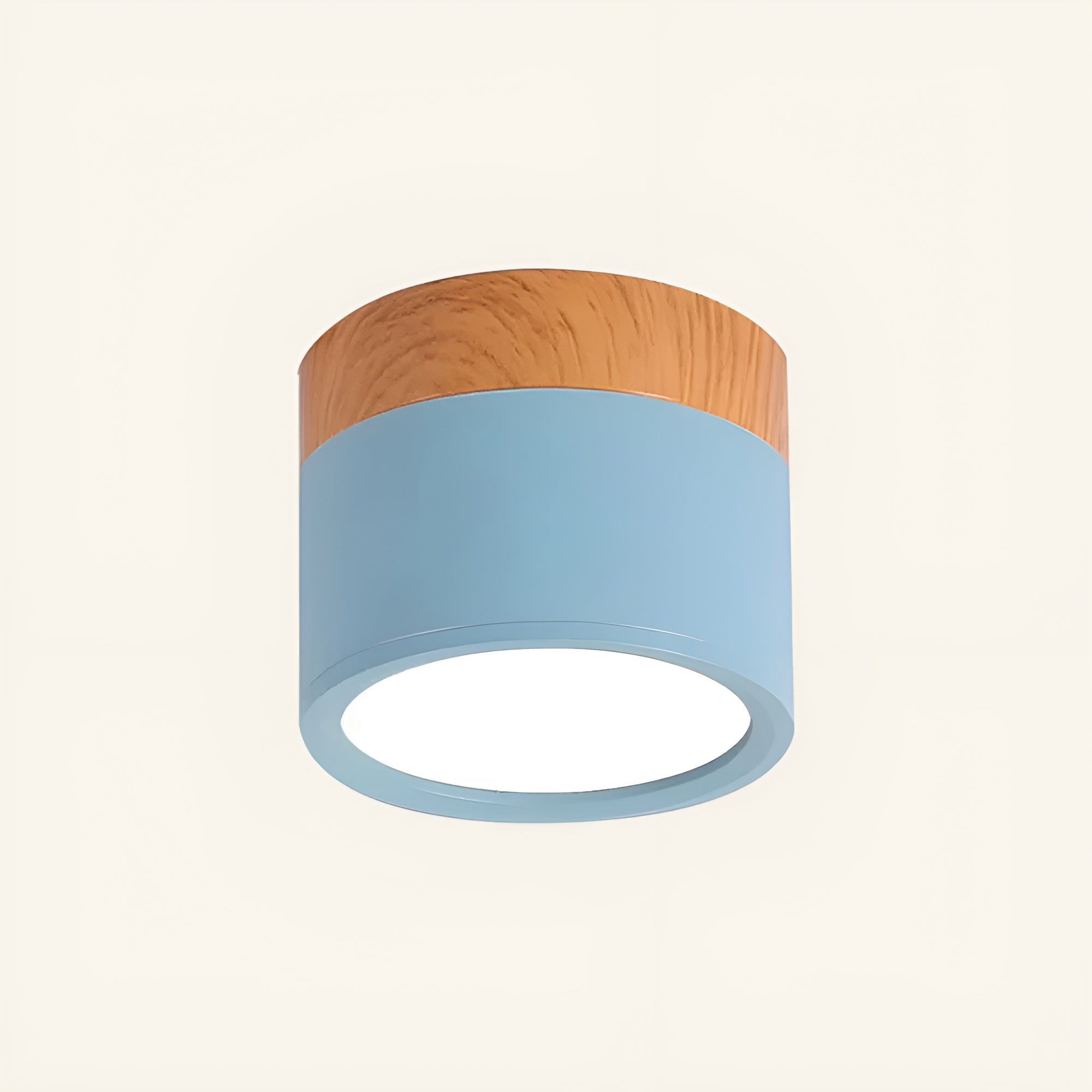 LumiCyl – Cylinder Flush Ceiling Light with Modern Minimalist LED Space-Saving Lighting