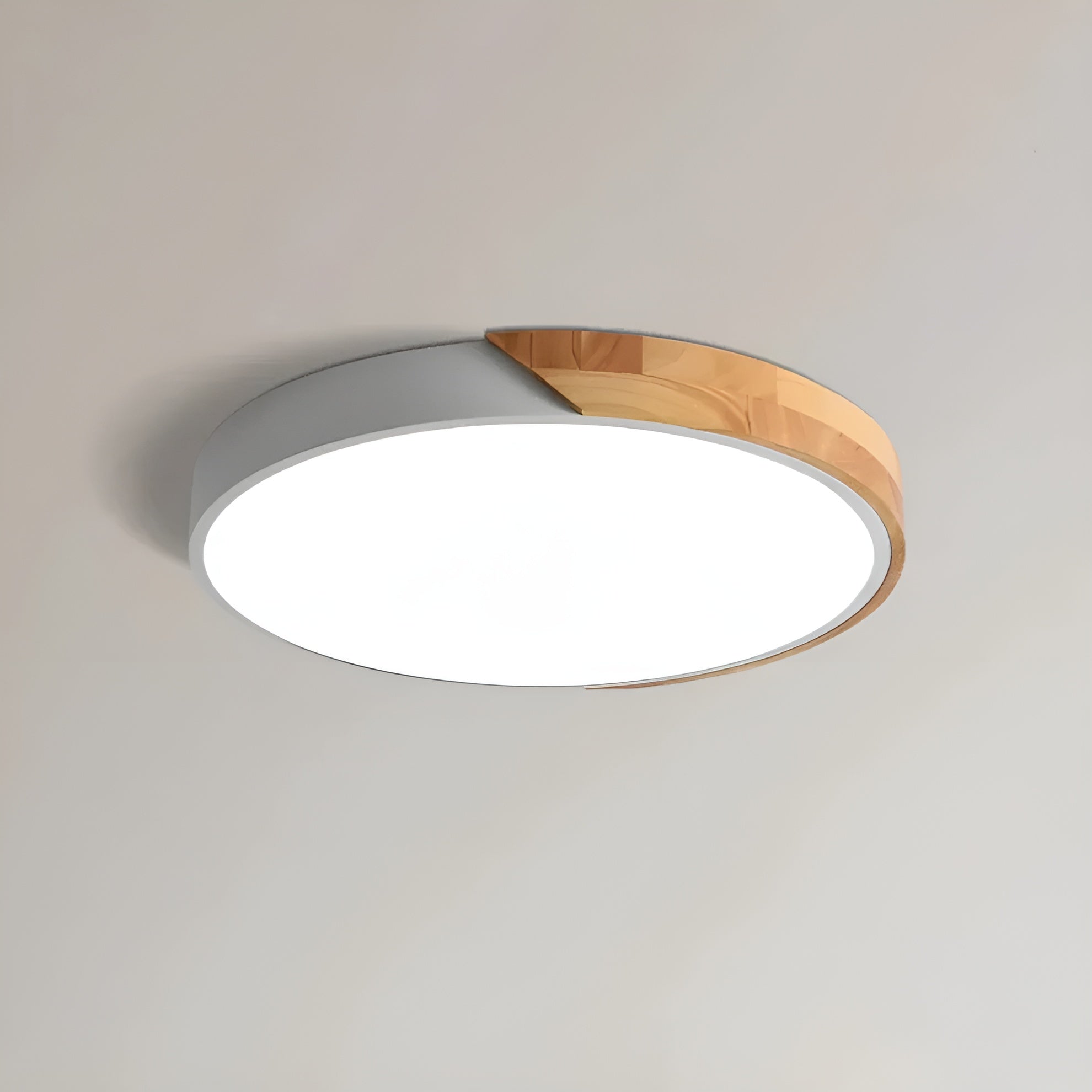 Delora – Scandinavian Wooden LED Ceiling Lamp with Minimalist Modern Light