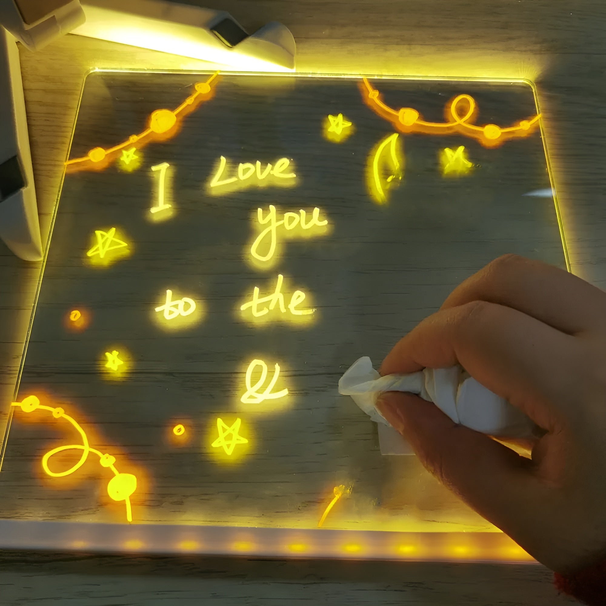 Glowmiri – LED Drawing Board for Kids with Light Up Creative Art Surface