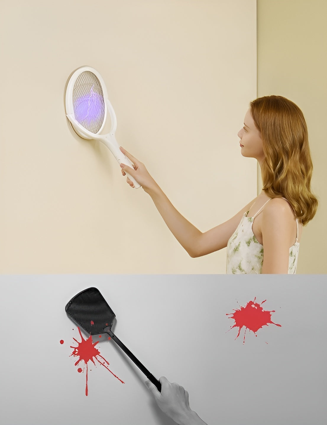 Zapnix – Flexible Rechargeable Electric Fly Swatter with Rotating Head