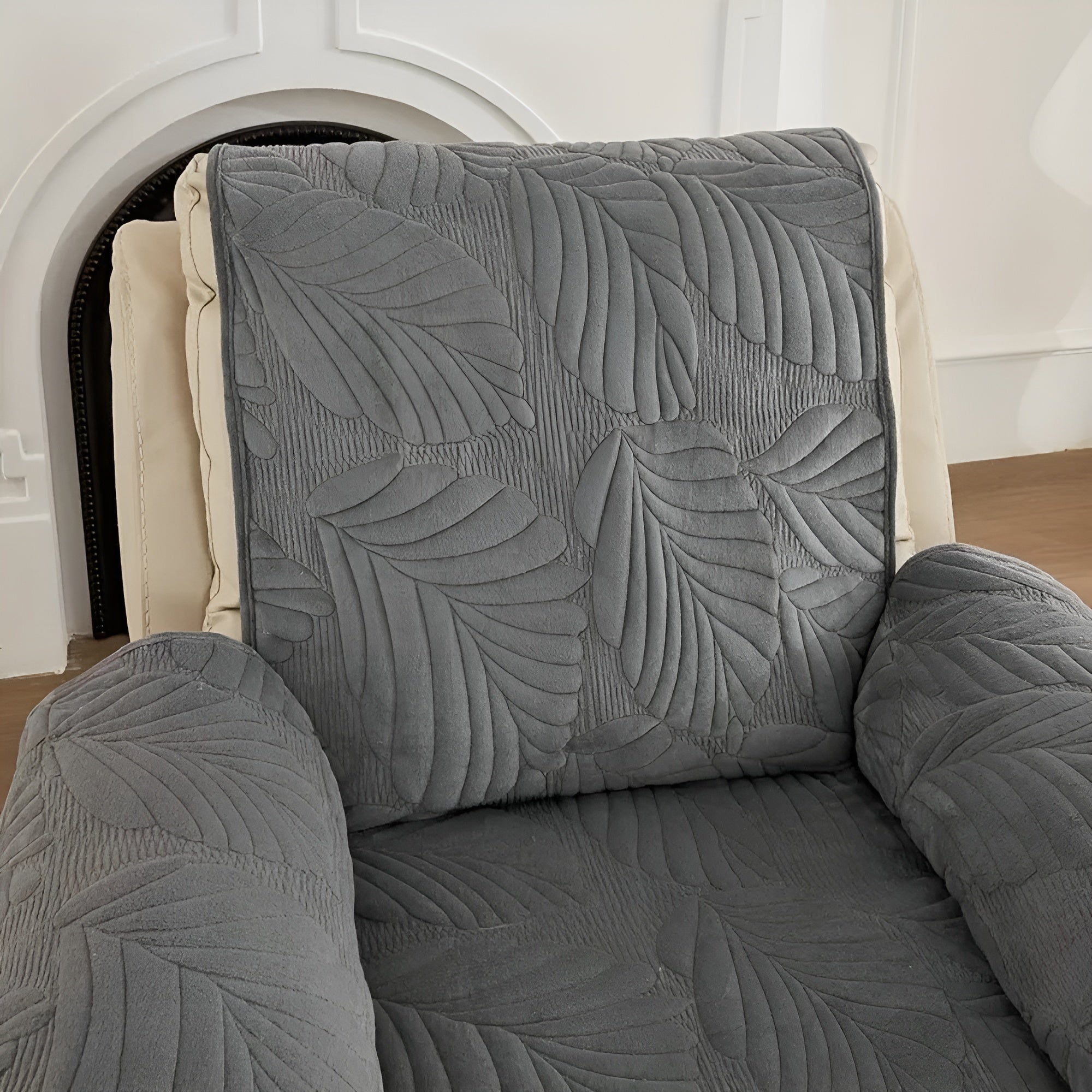 LeafHaven - Verdant Leaf Recliner Cover Anti-Slip Washable Protector