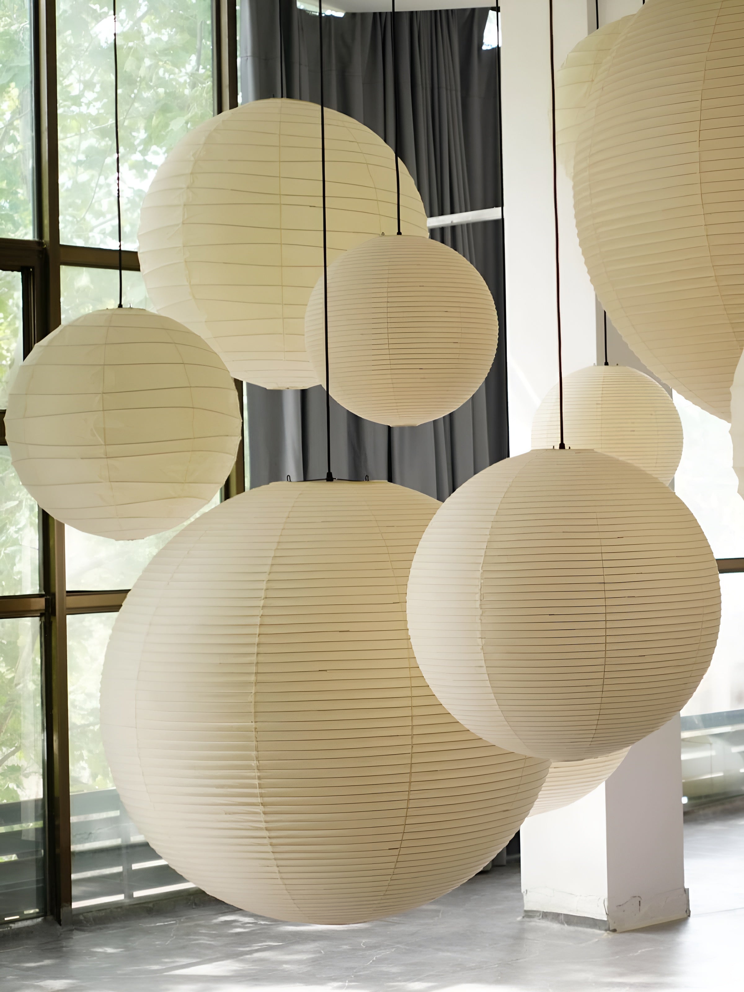 LumiSphere – Spherical Pendant Light Soft Minimal Ceiling Lamp