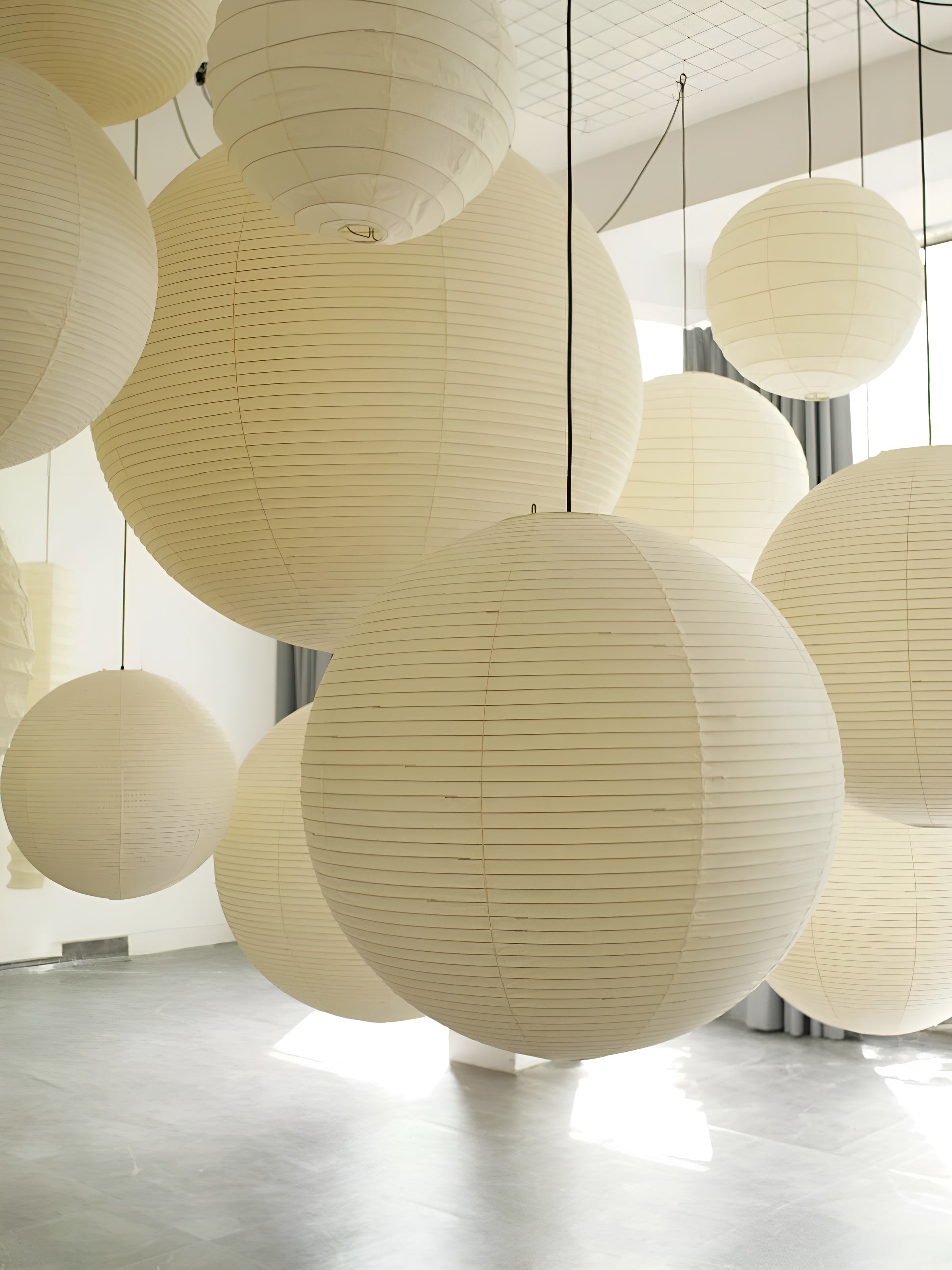 LumiSphere – Spherical Pendant Light Soft Minimal Ceiling Lamp
