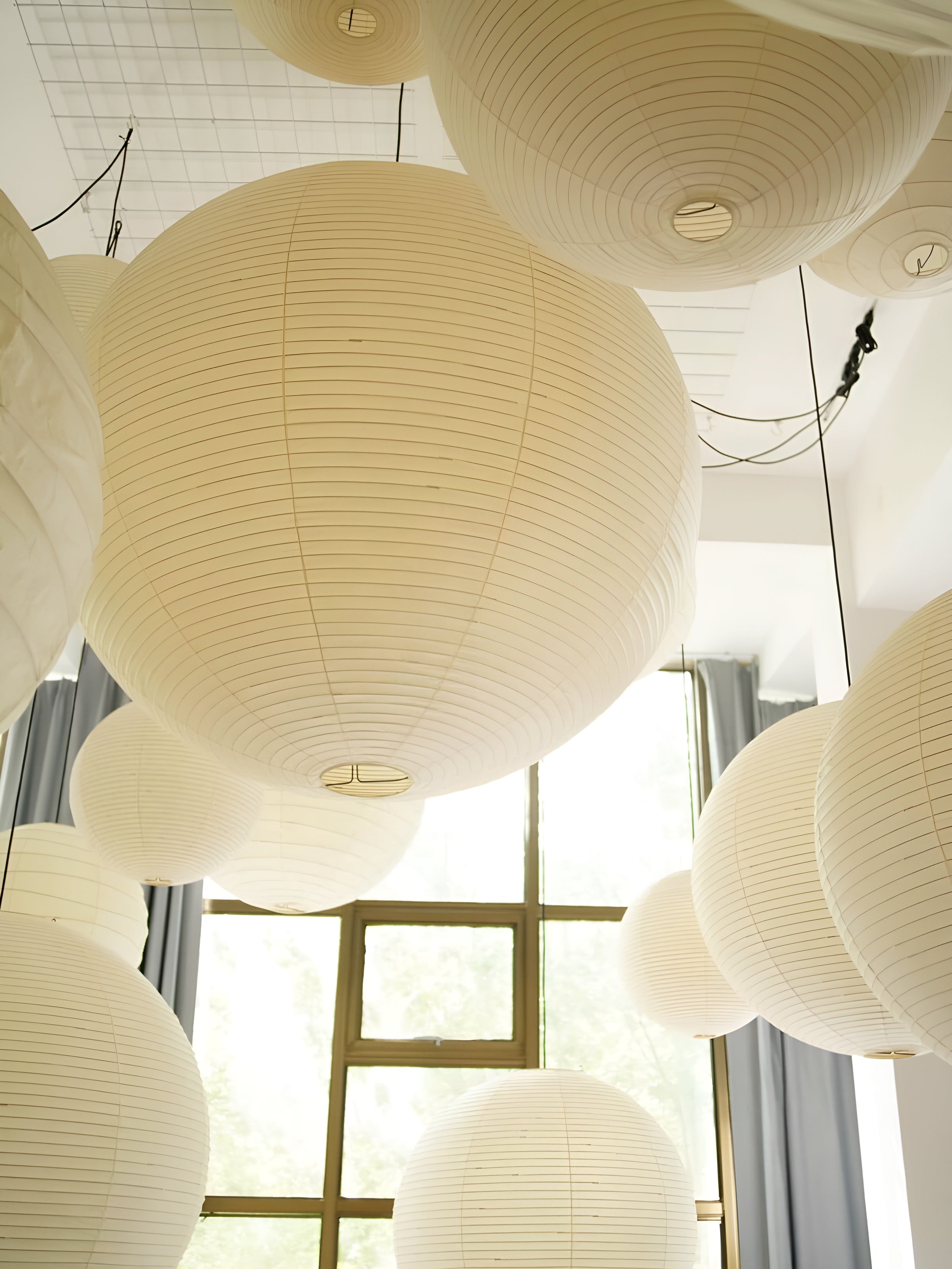 LumiSphere – Spherical Pendant Light Soft Minimal Ceiling Lamp