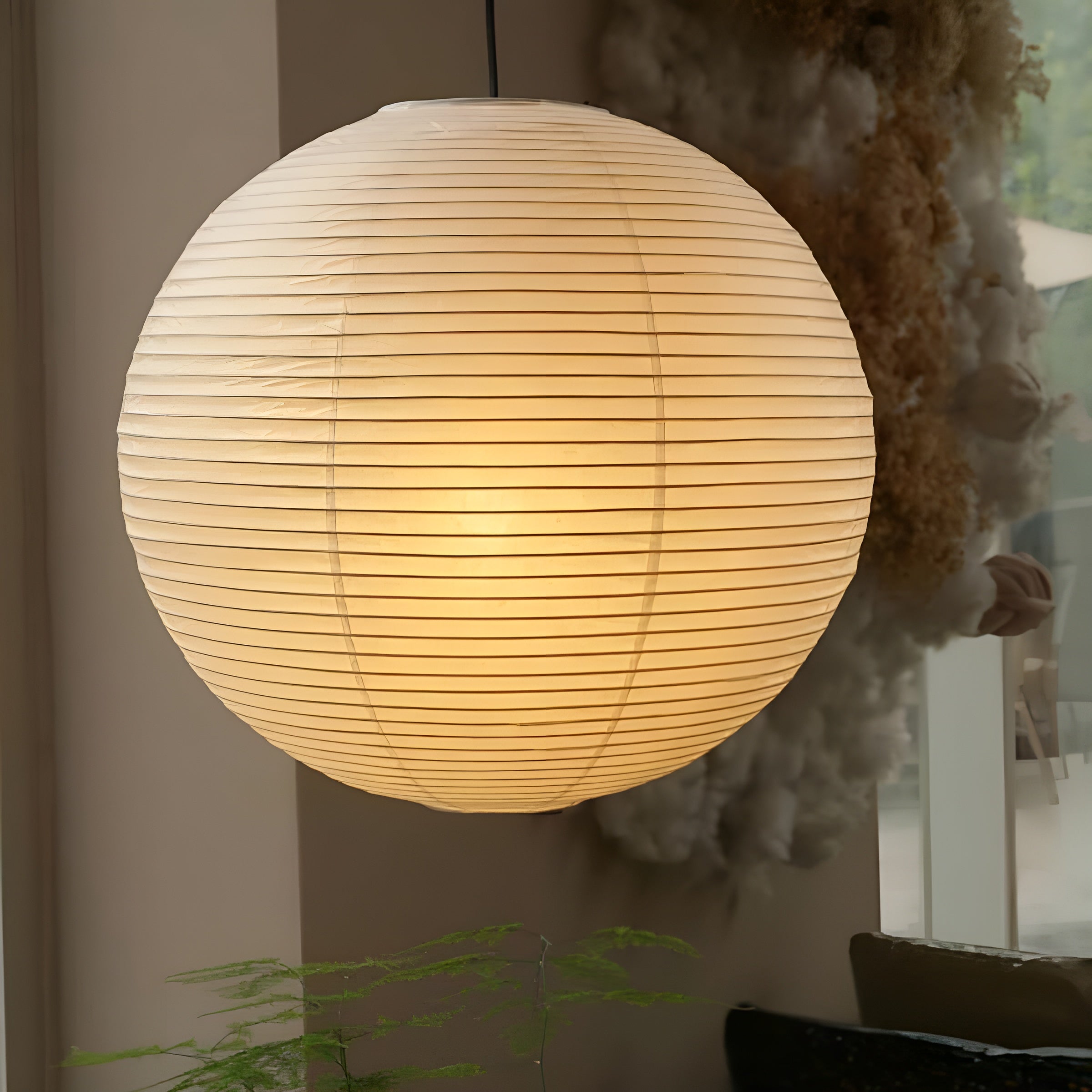 LumiSphere – Spherical Pendant Light Soft Minimal Ceiling Lamp