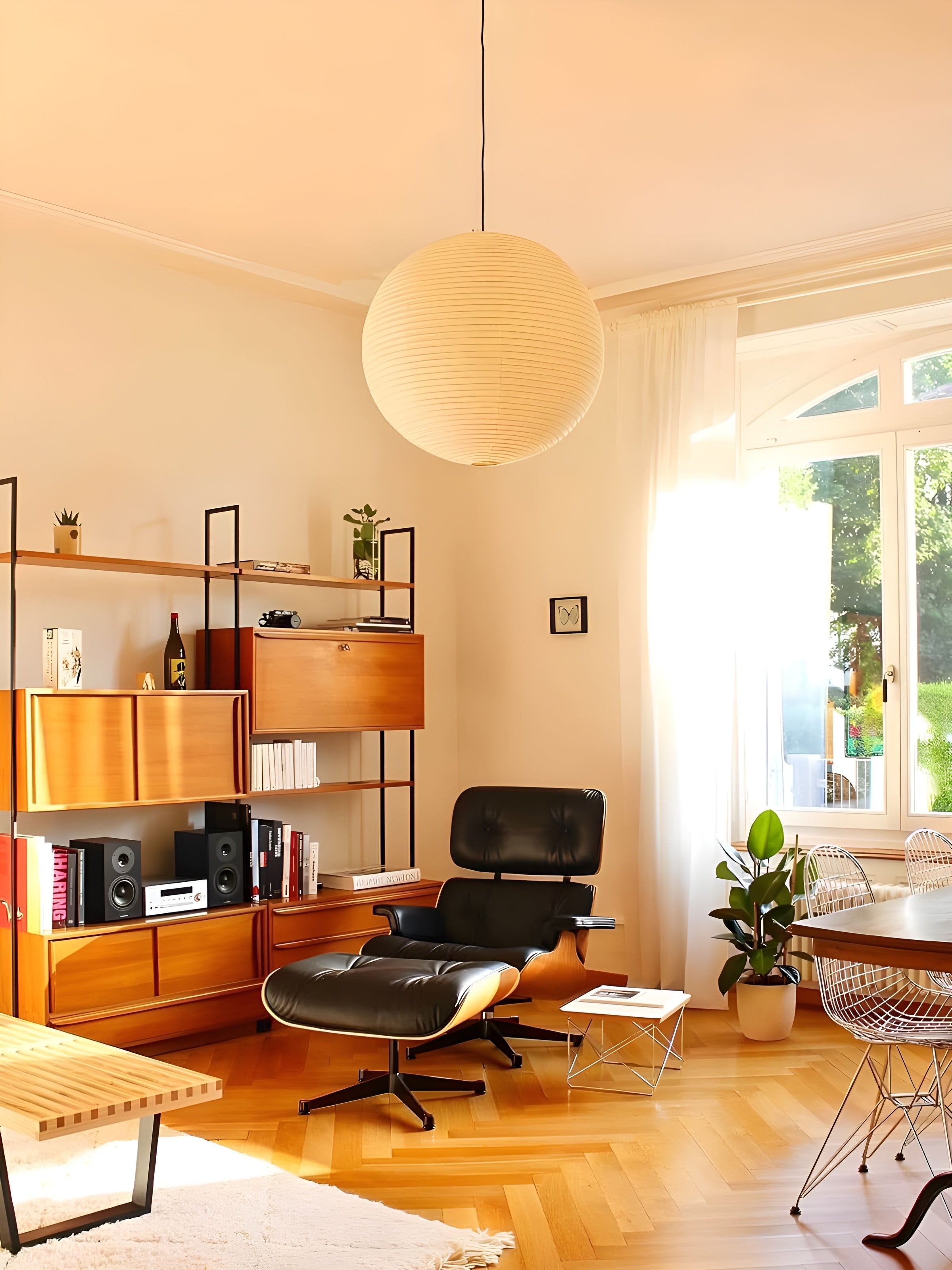 LumiSphere – Spherical Pendant Light Soft Minimal Ceiling Lamp
