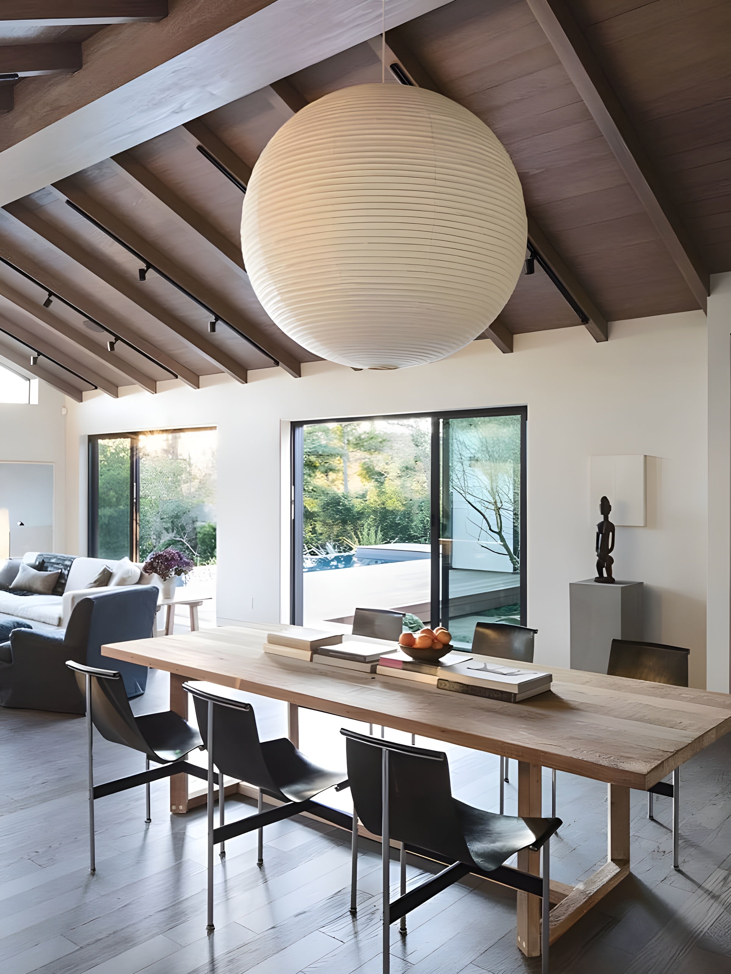 LumiSphere – Spherical Pendant Light Soft Minimal Ceiling Lamp