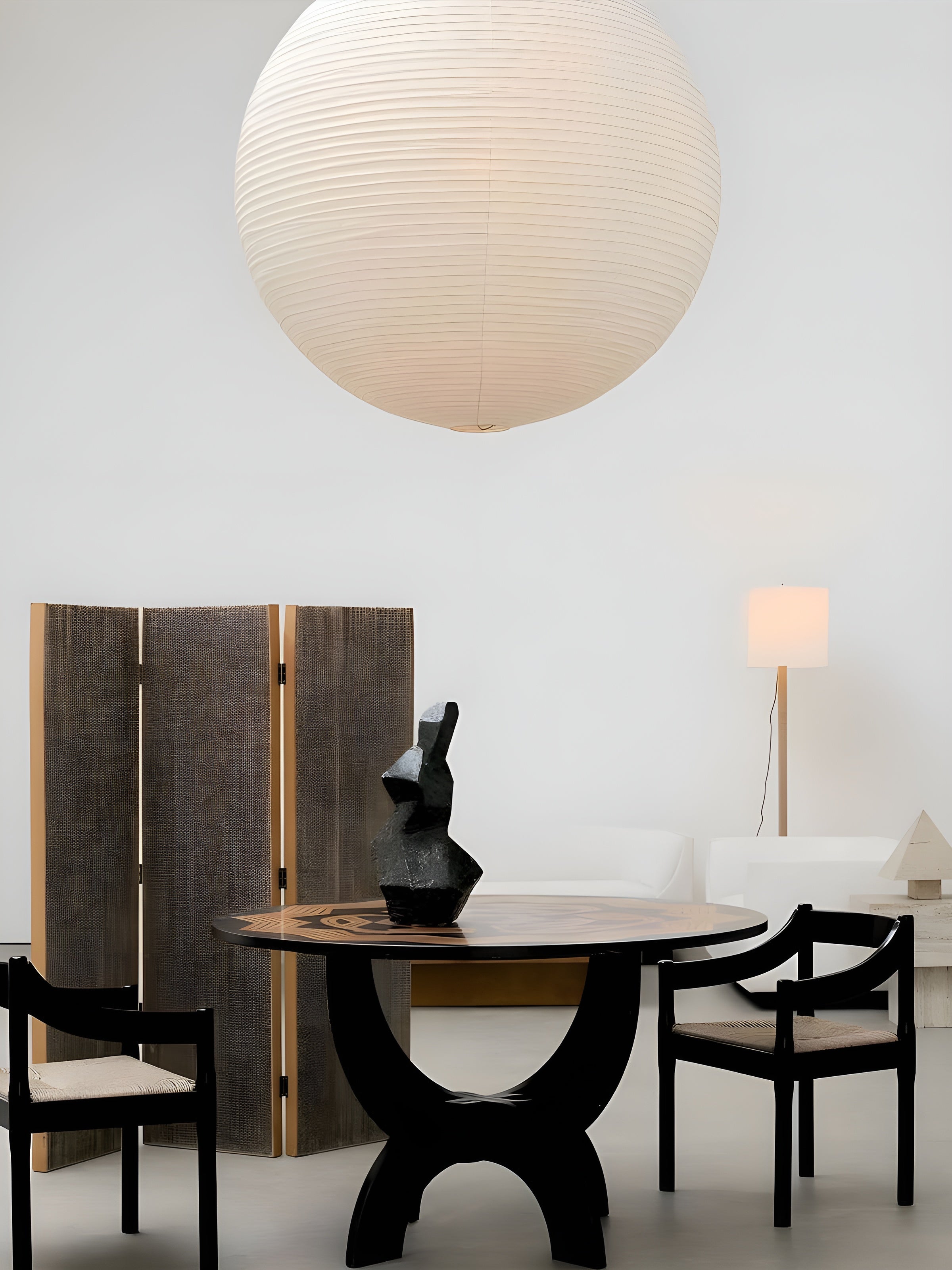 LumiSphere – Spherical Pendant Light Soft Minimal Ceiling Lamp