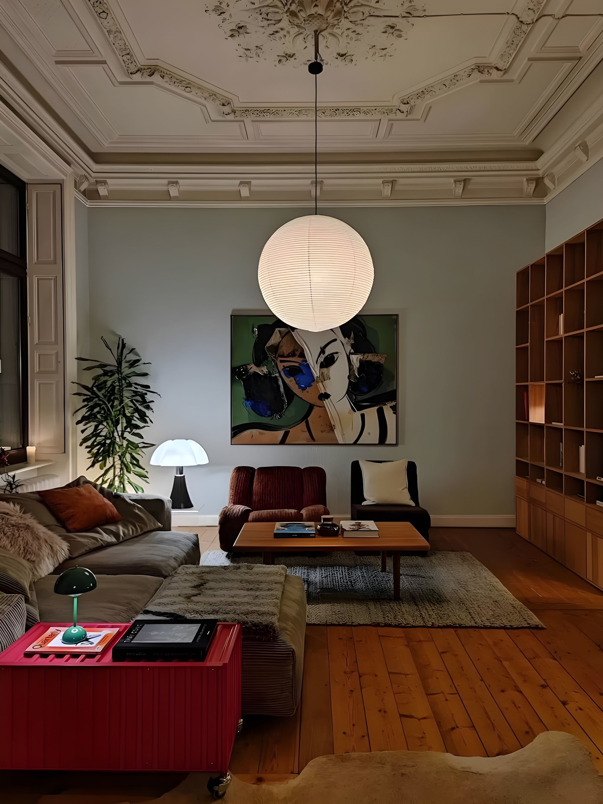 LumiSphere – Spherical Pendant Light Soft Minimal Ceiling Lamp