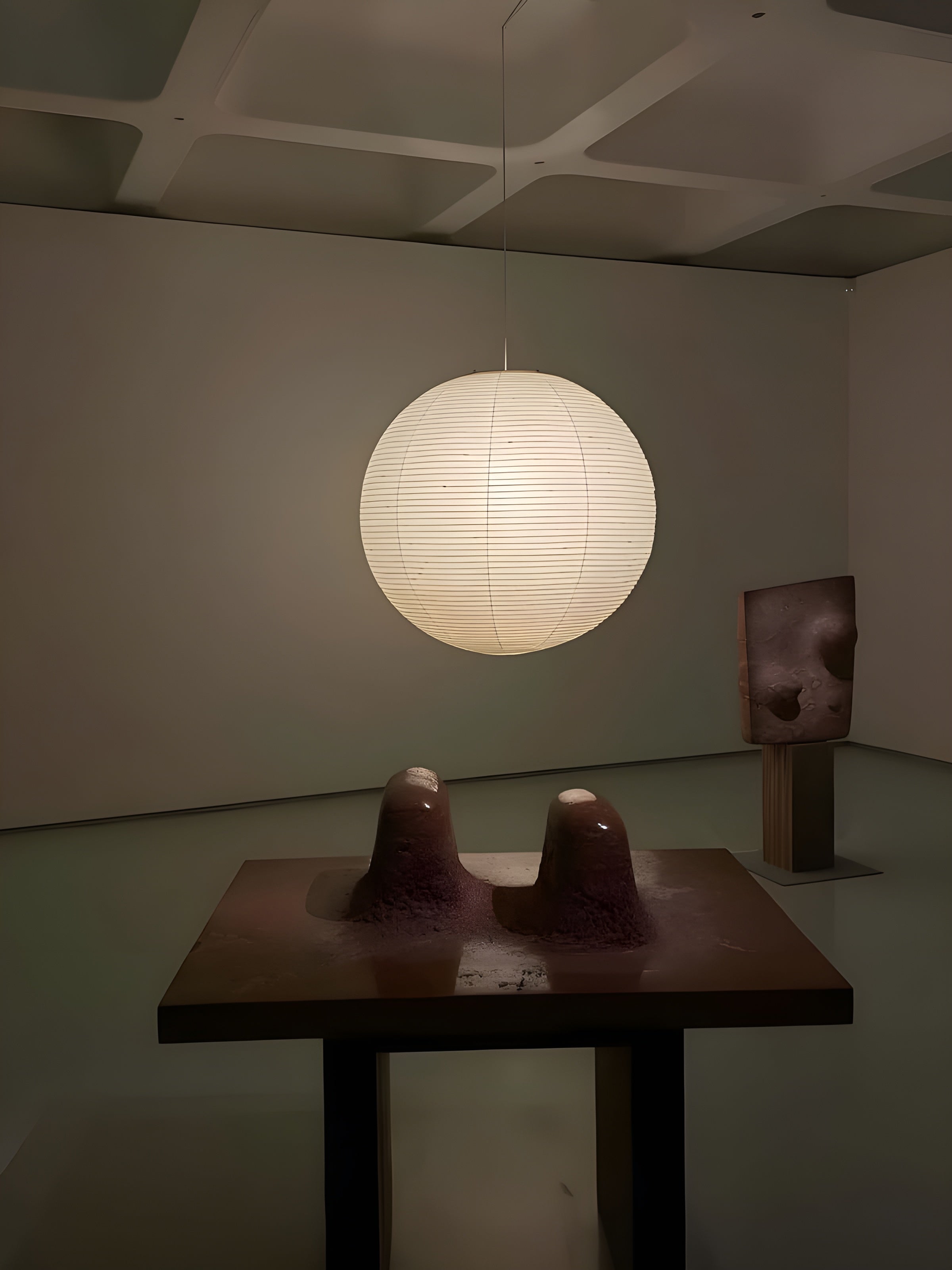 LumiSphere – Spherical Pendant Light Soft Minimal Ceiling Lamp