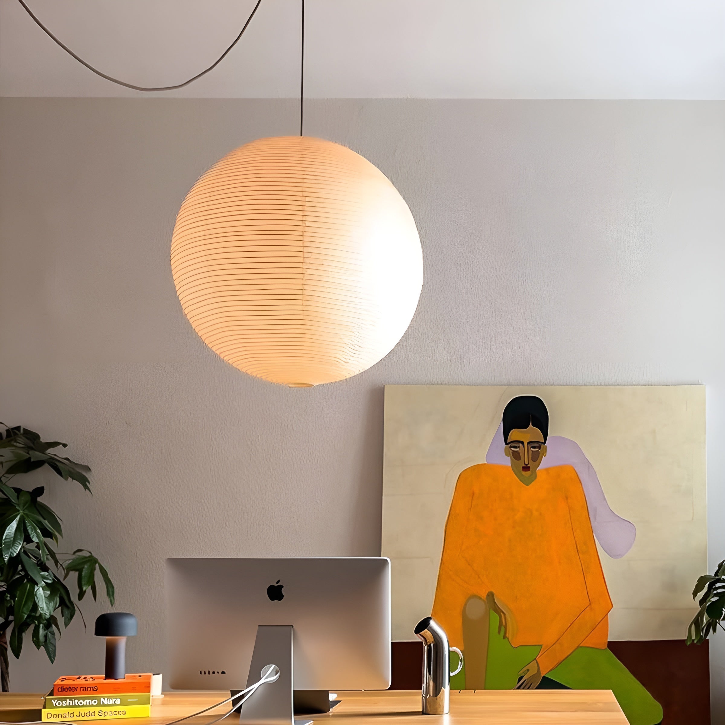 LumiSphere – Spherical Pendant Light Soft Minimal Ceiling Lamp