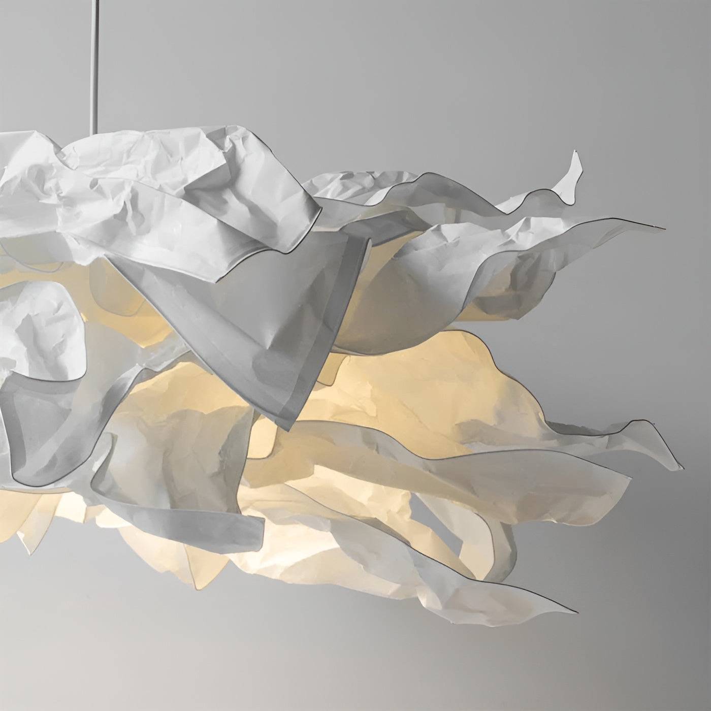 Cloudéa – Nordic Paper Cloud Pendant Light with Tri-Color LED Glow