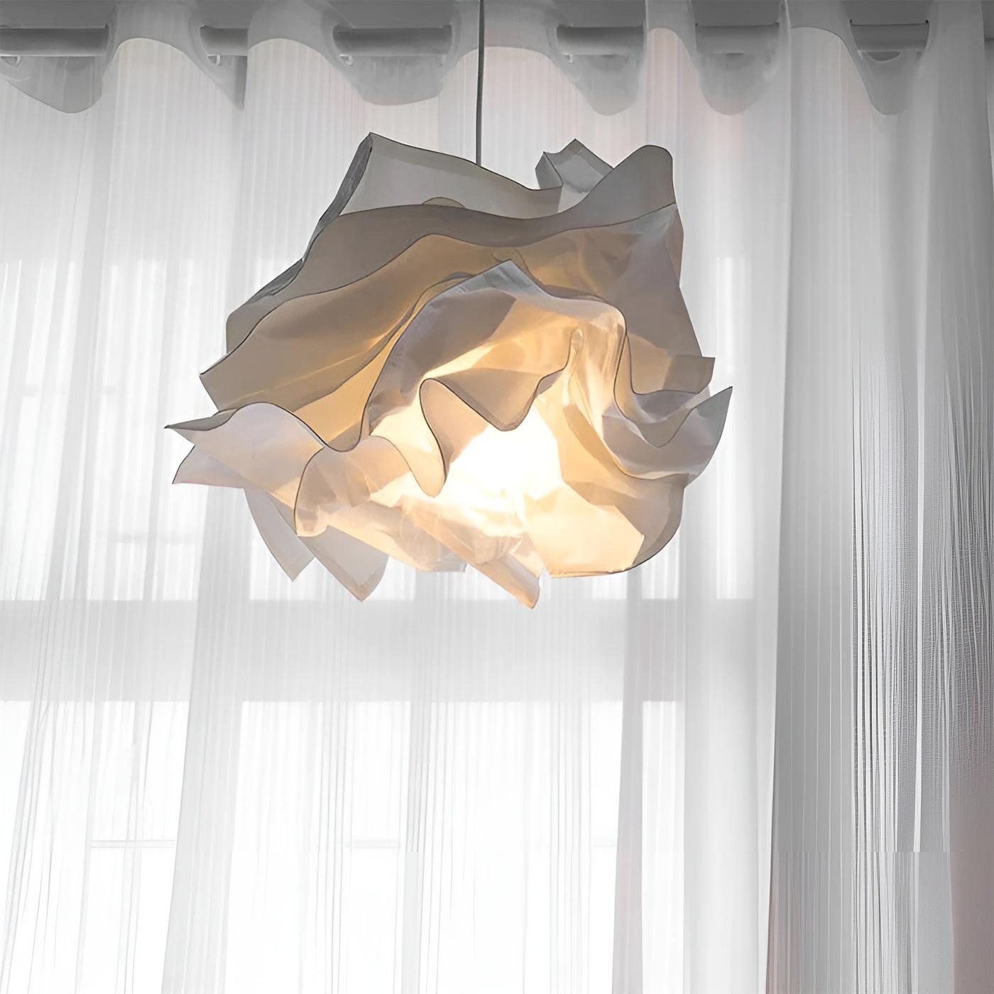 Cloudéa – Nordic Paper Cloud Pendant Light with Tri-Color LED Glow