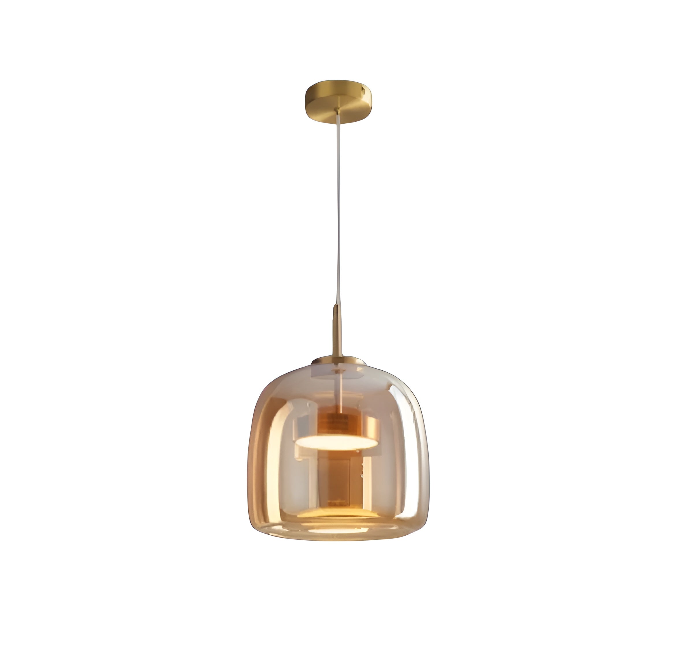 HaloGlow – Trio Ceiling Lamp with Modern Pendant LED Glass Light Fixture