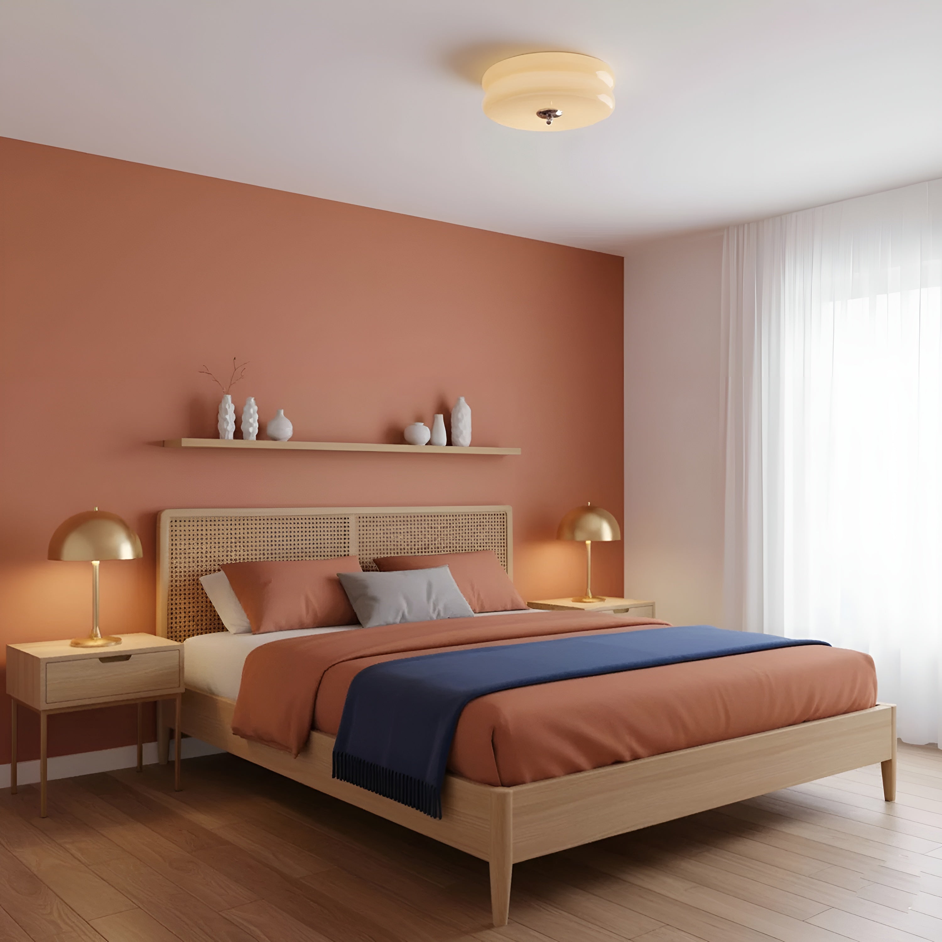 Decolume – Art Deco Vintage Ceiling Light with Elegant LED Flush Mount