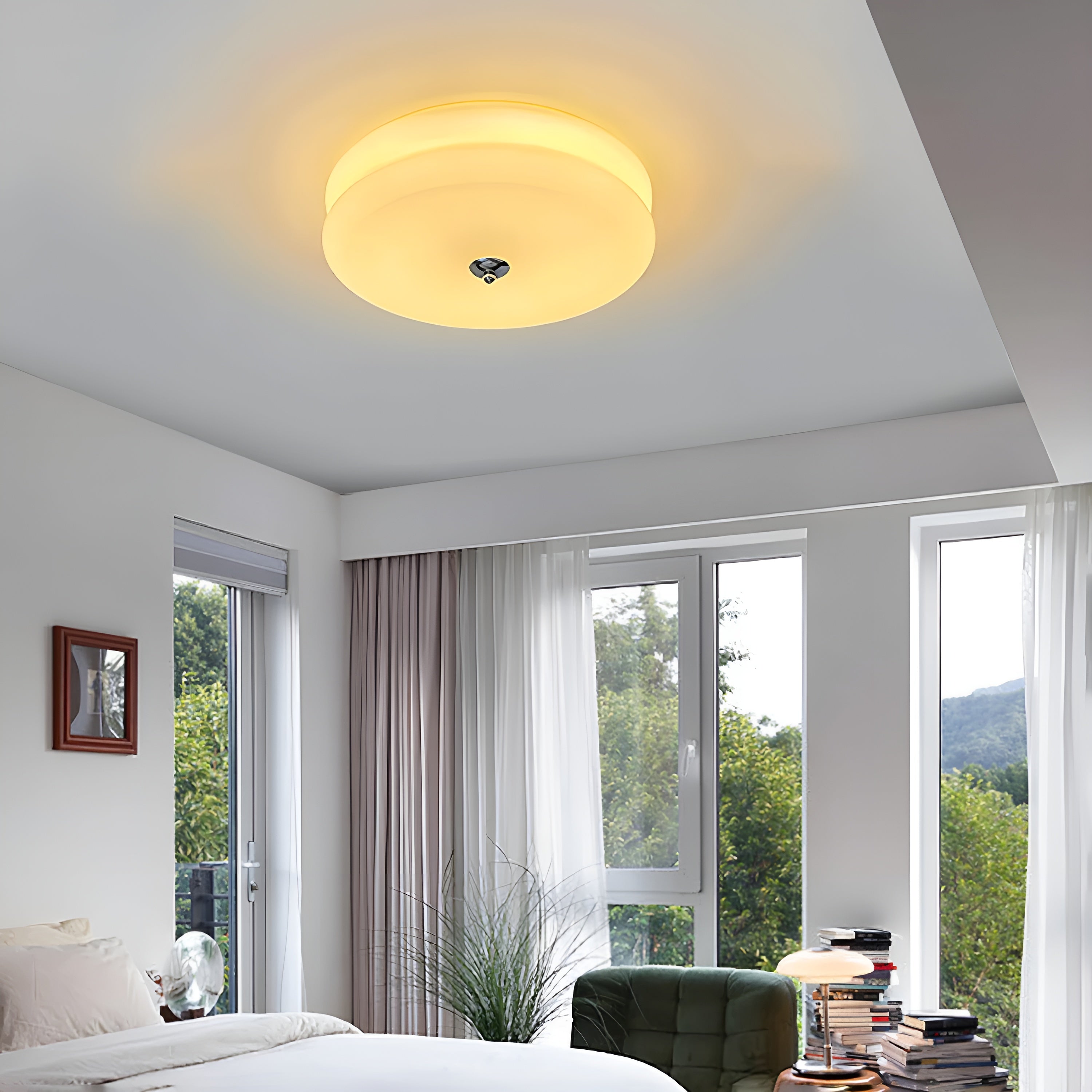 Decolume – Art Deco Vintage Ceiling Light with Elegant LED Flush Mount