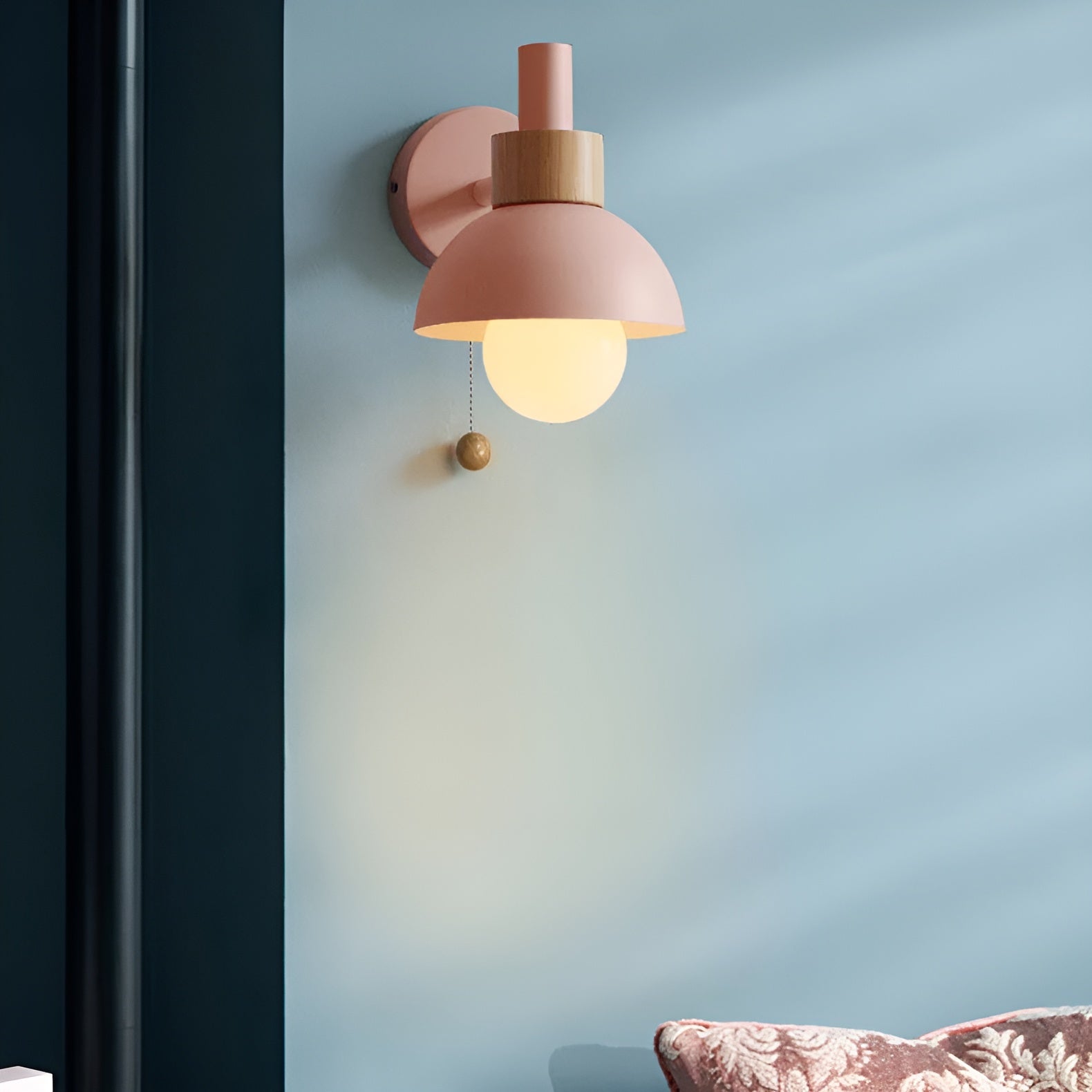 ColorNest – Nordic Macaron Globe Wall Sconce with Soft Warm Glow
