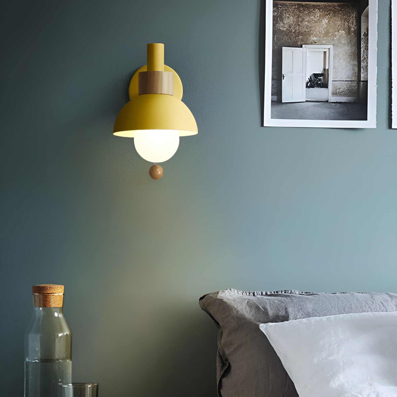 ColorNest – Nordic Macaron Globe Wall Sconce with Soft Warm Glow
