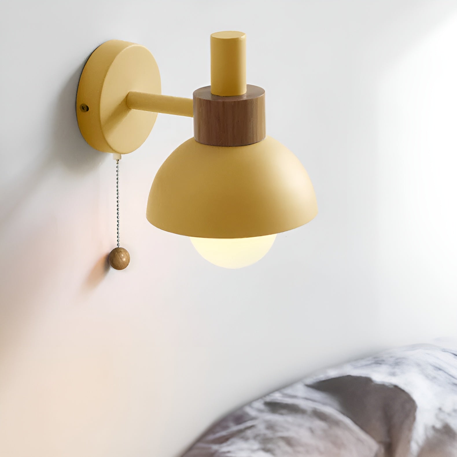ColorNest – Nordic Macaron Globe Wall Sconce with Soft Warm Glow