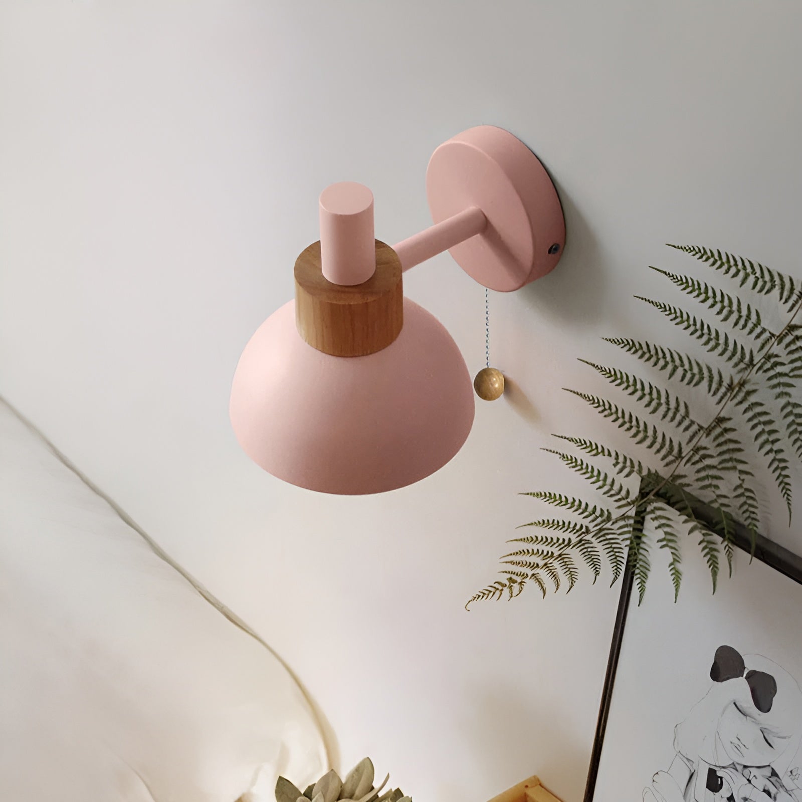 ColorNest – Nordic Macaron Globe Wall Sconce with Soft Warm Glow