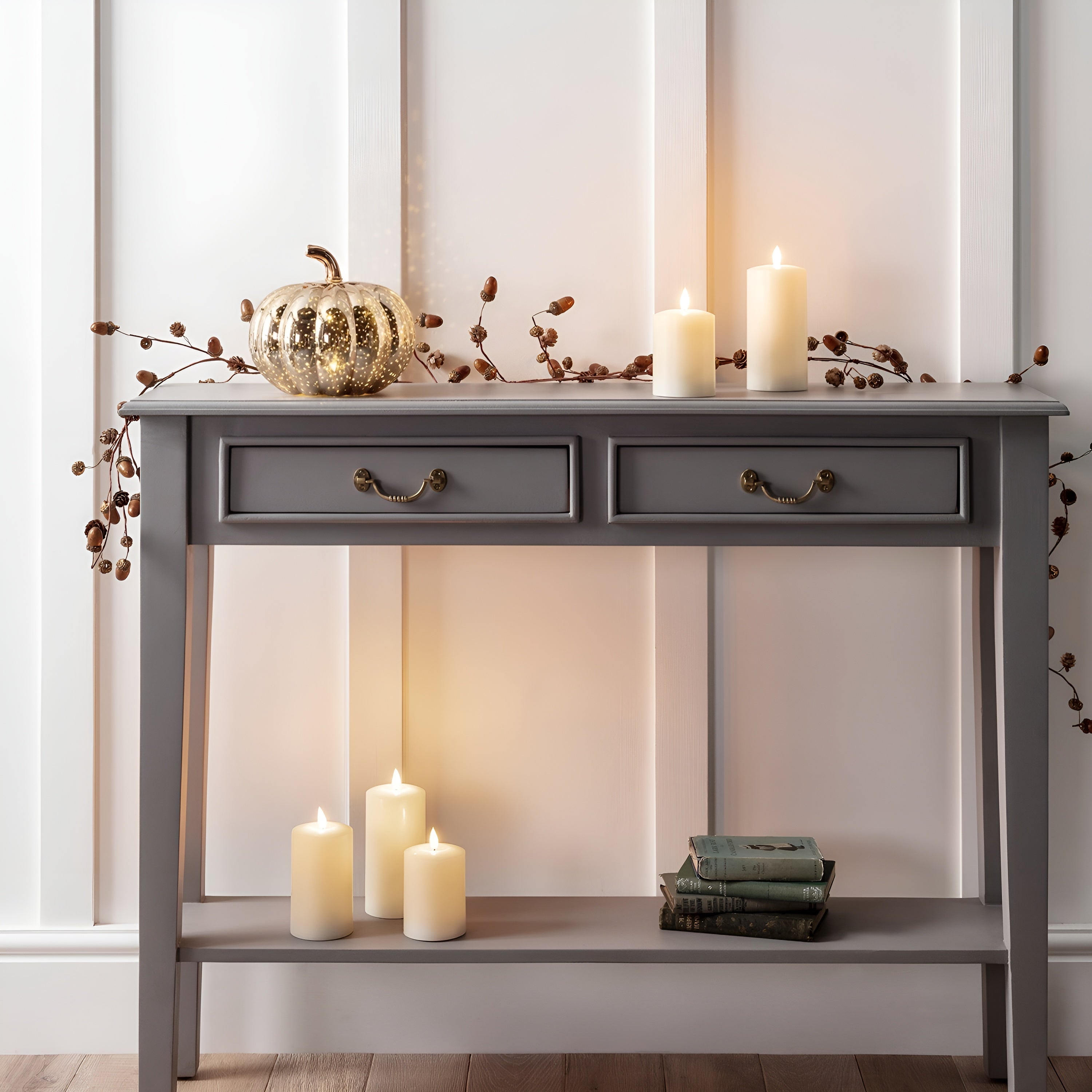 GlowLume – Ivory LED Pillar Candle Trio with Remote Control