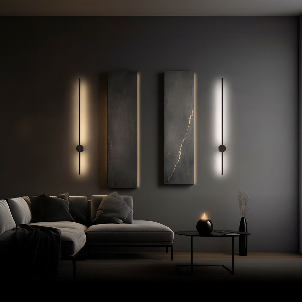CadelGlow – Minimalist Dimmable Wall Light with Remote and Adjustable LED