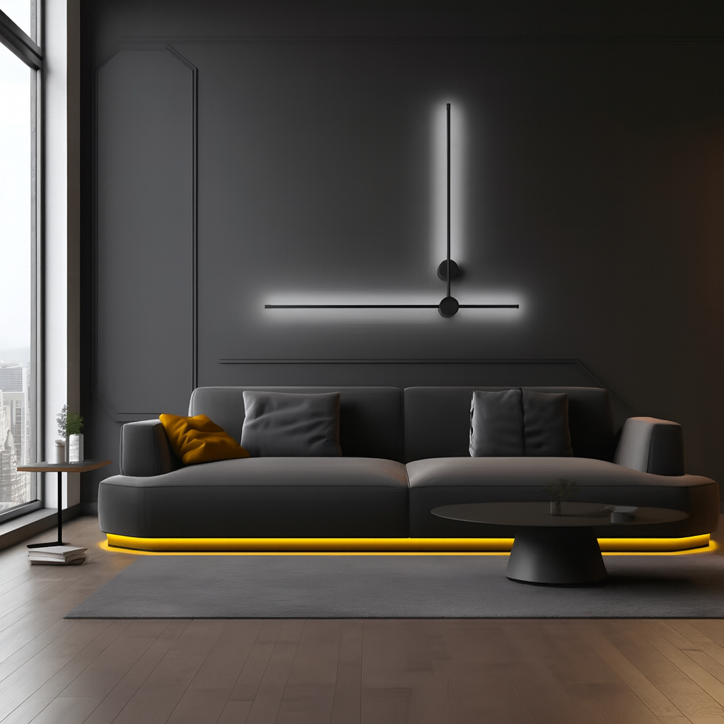 CadelGlow – Minimalist Dimmable Wall Light with Remote and Adjustable LED