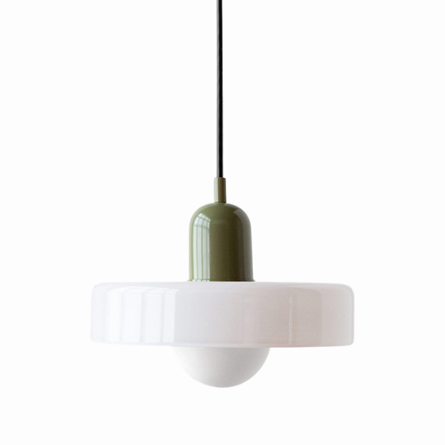 Radiant Bloom – Bauhaus Inspired Stained Glass Pendant Light